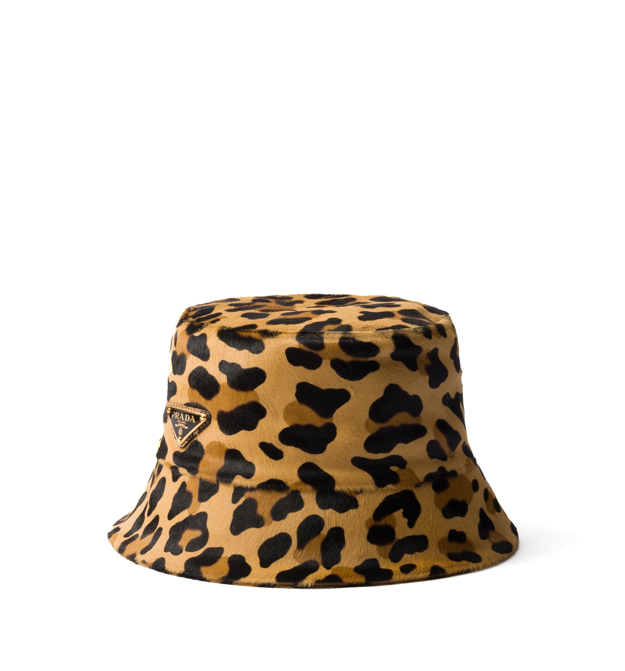 Printed Leather Bucket Hat