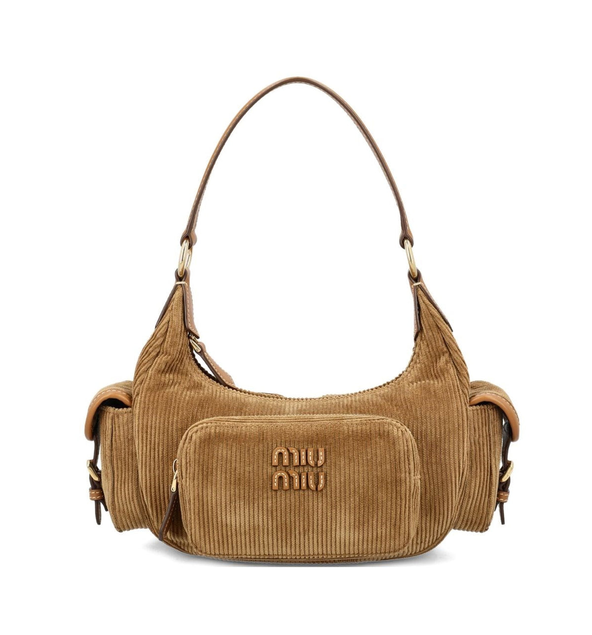 Corduroy Pocket Shoulder Bag