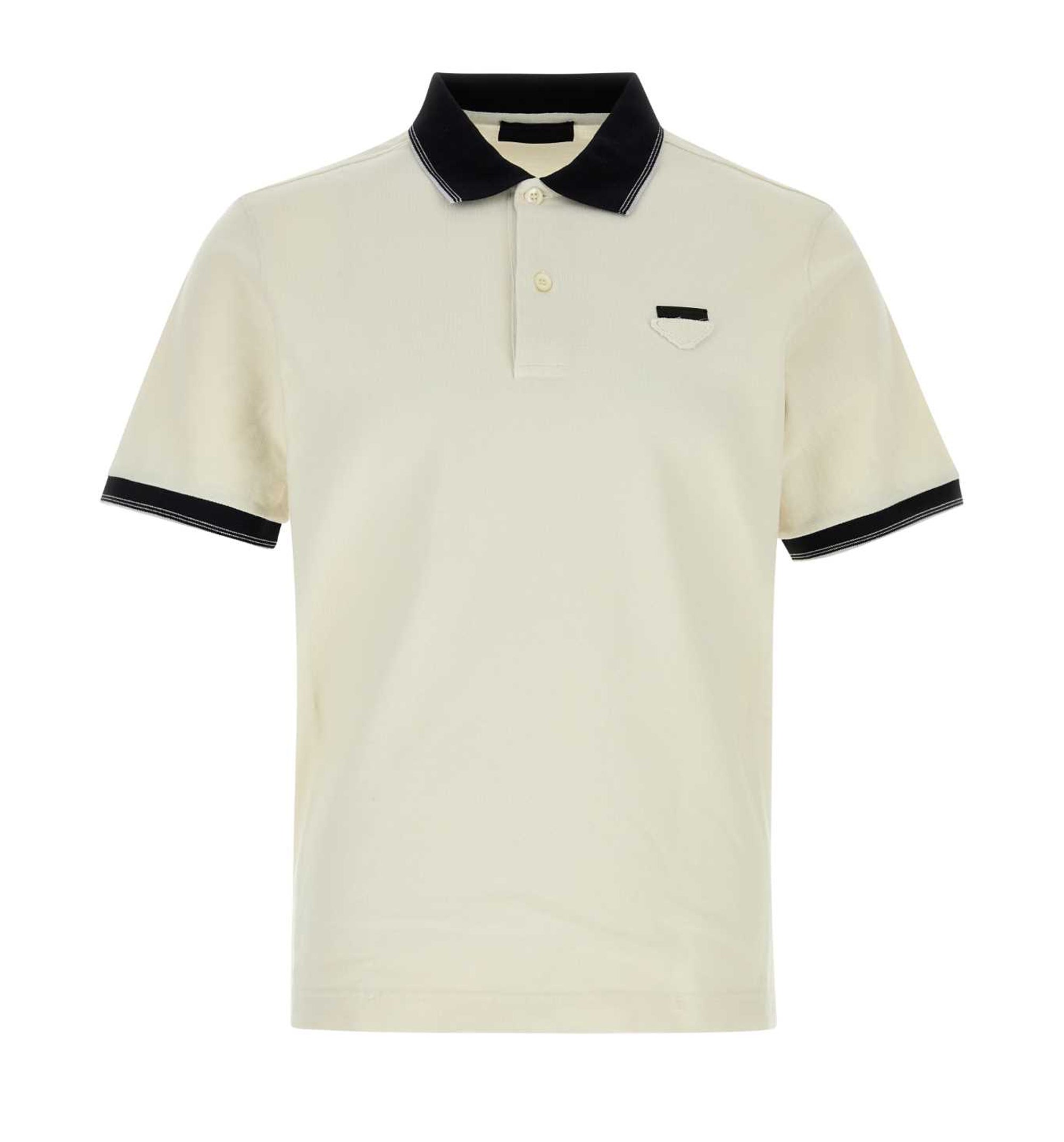 Garment-dyed cotton polo shirt