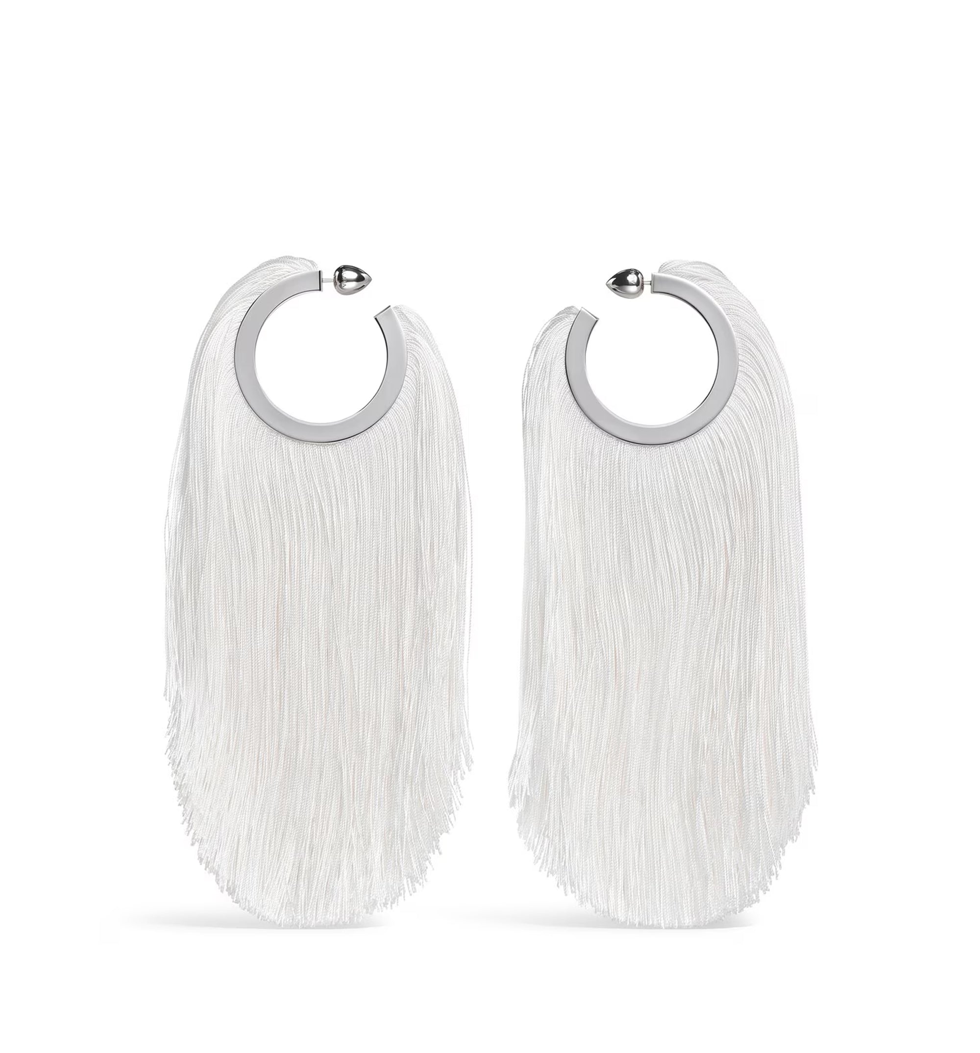Fringed Hoop Earrings