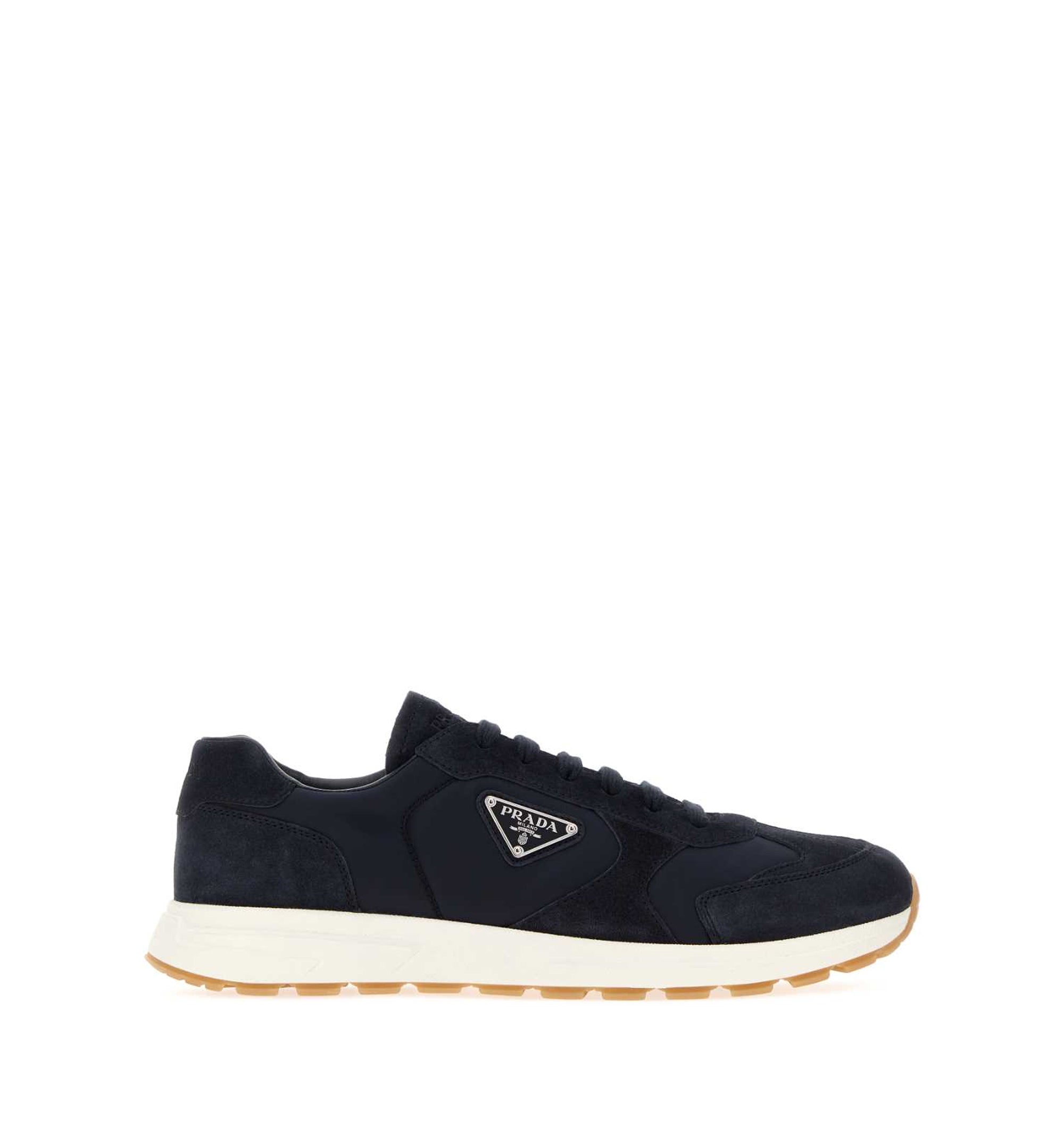 Re-Nylon And Suede Sneakers