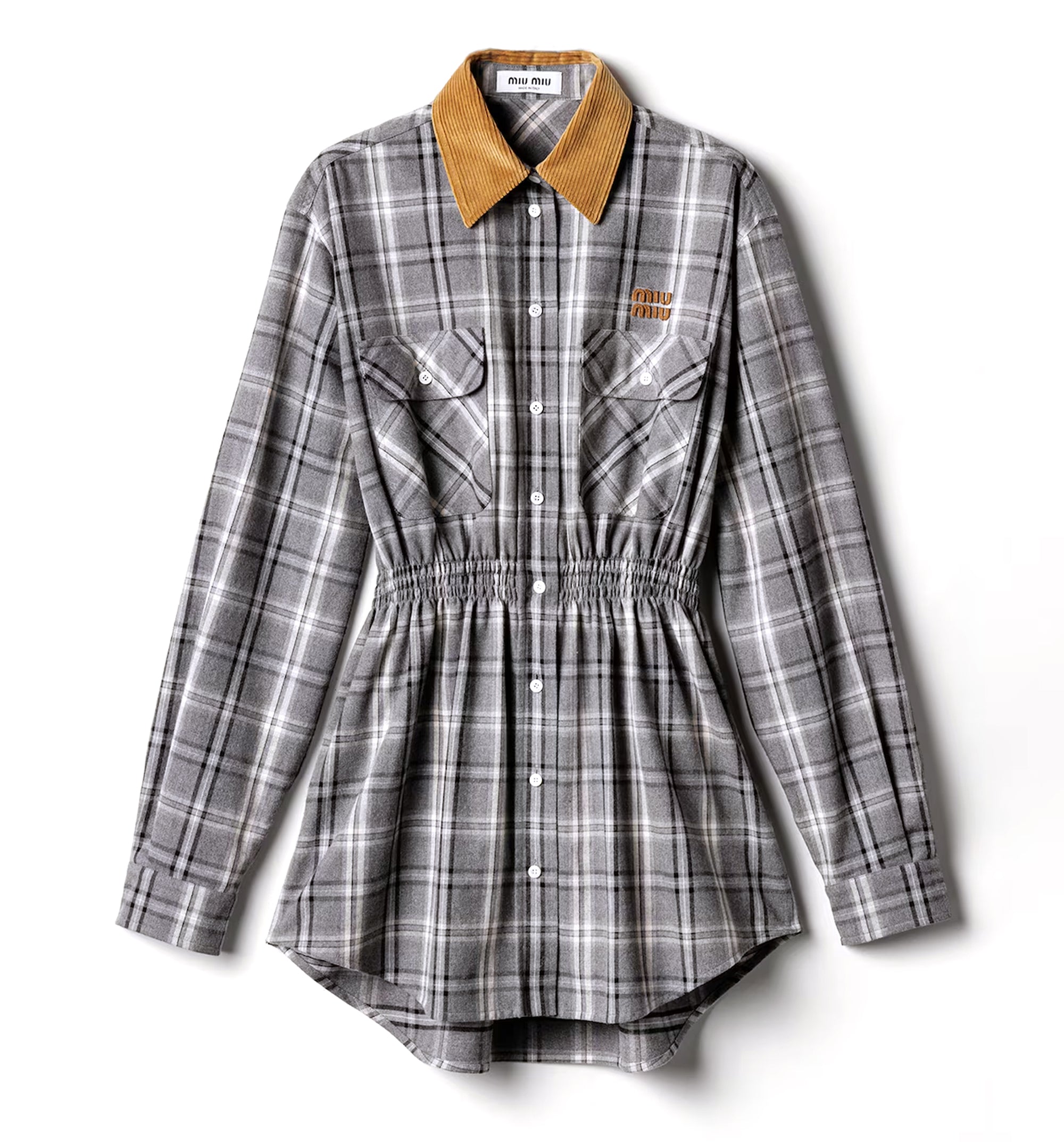 Flannel Mini-Dress