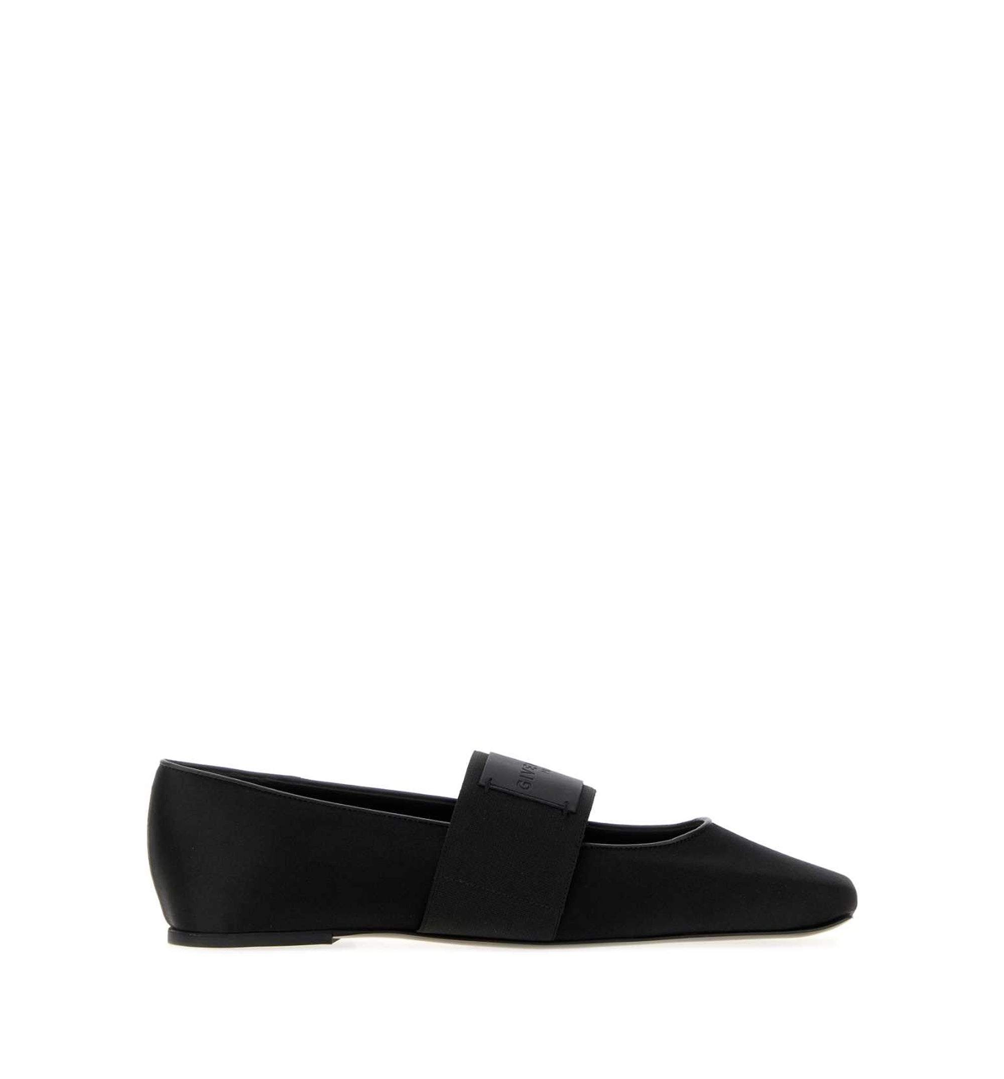 Sliced Square Ballerinas In Satin
