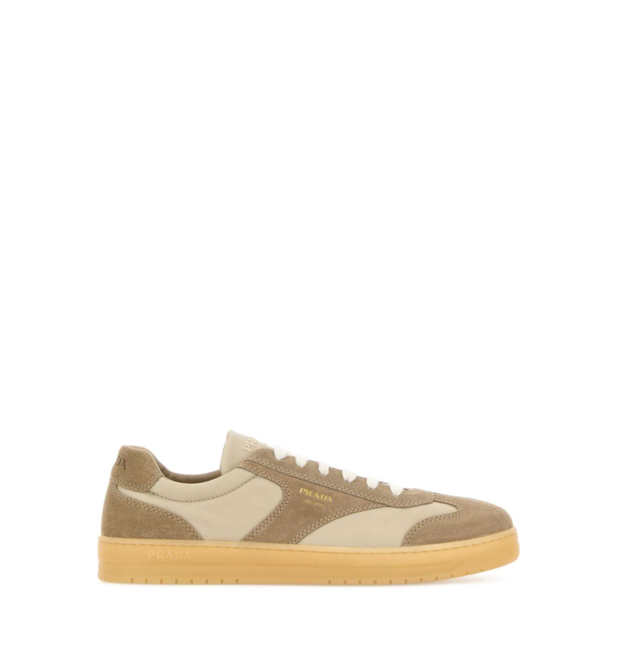 Suede And Re-Nylon Sneakers