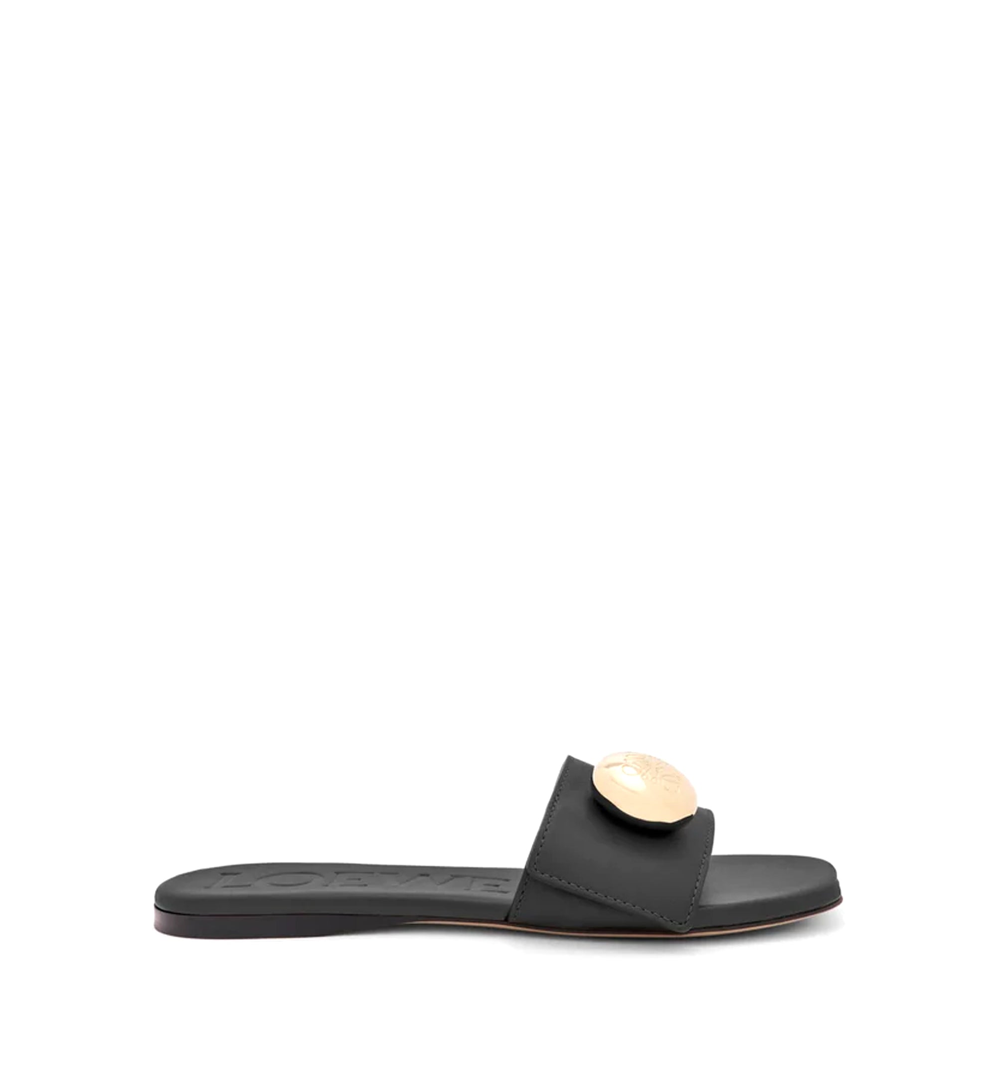 Pebble Slide in Soft Calfskin