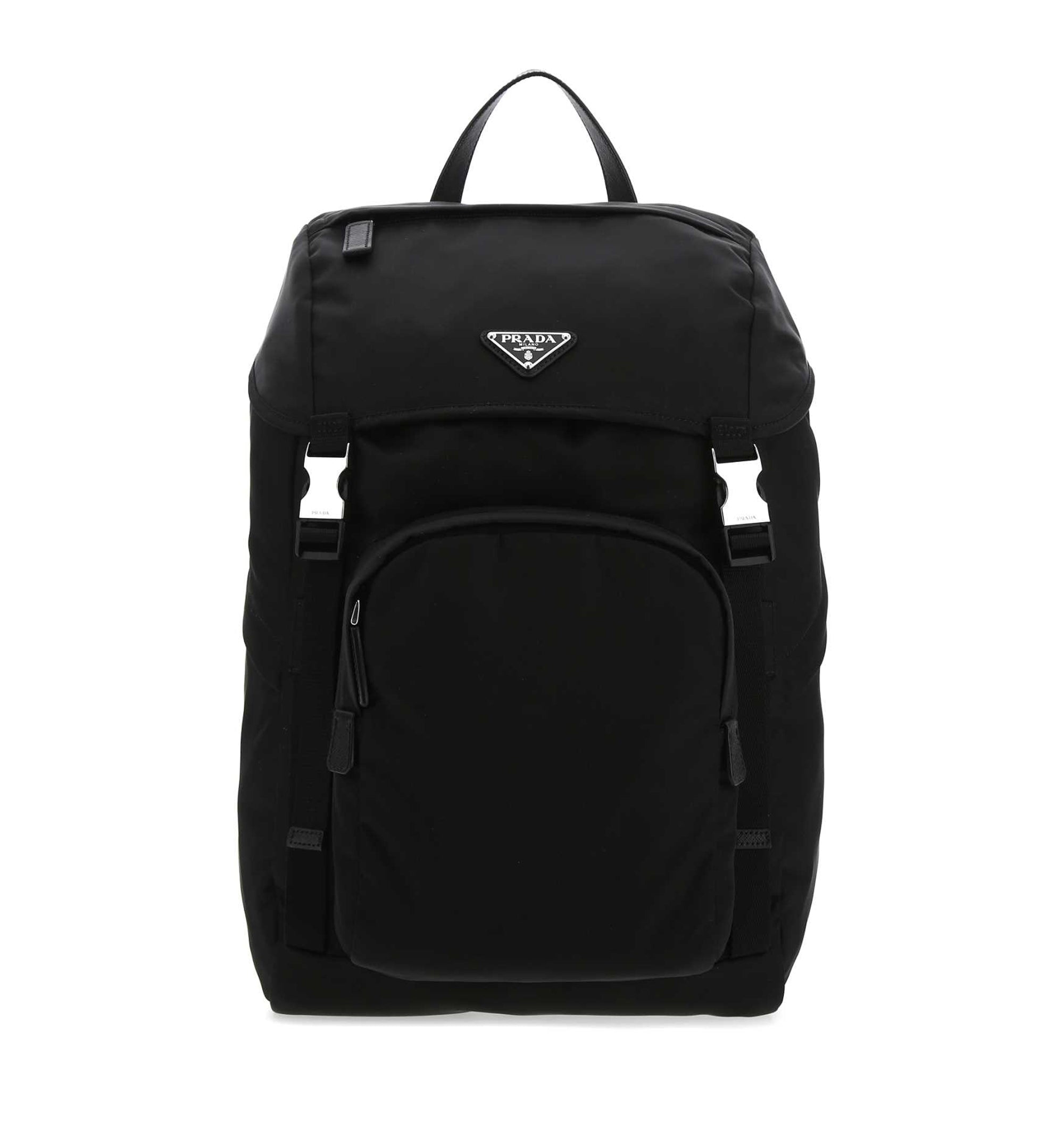 Re-Nylon And Saffiano Leather Backpack