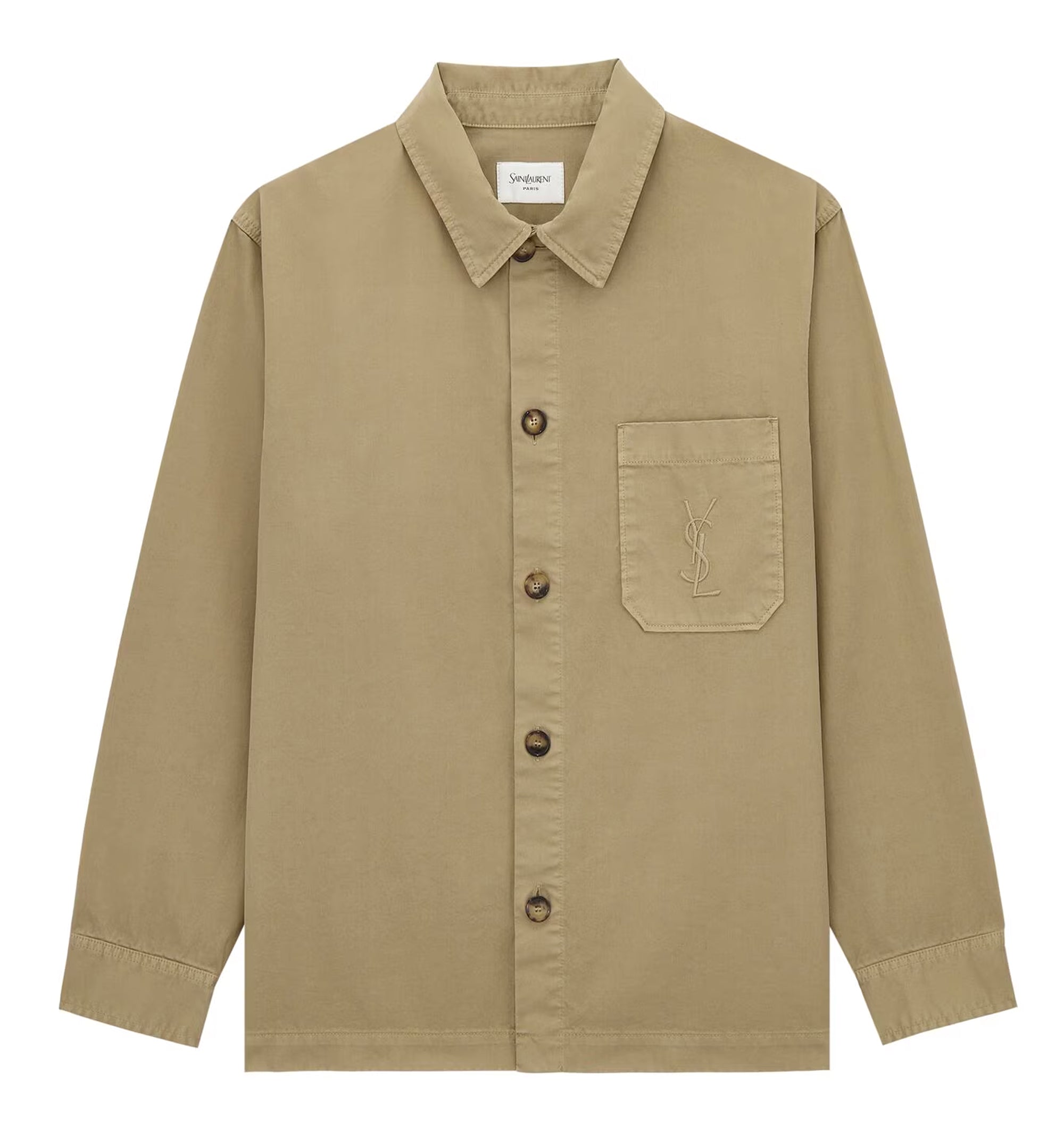 Cassandre Overshirt In Cotton Linen Gabardine