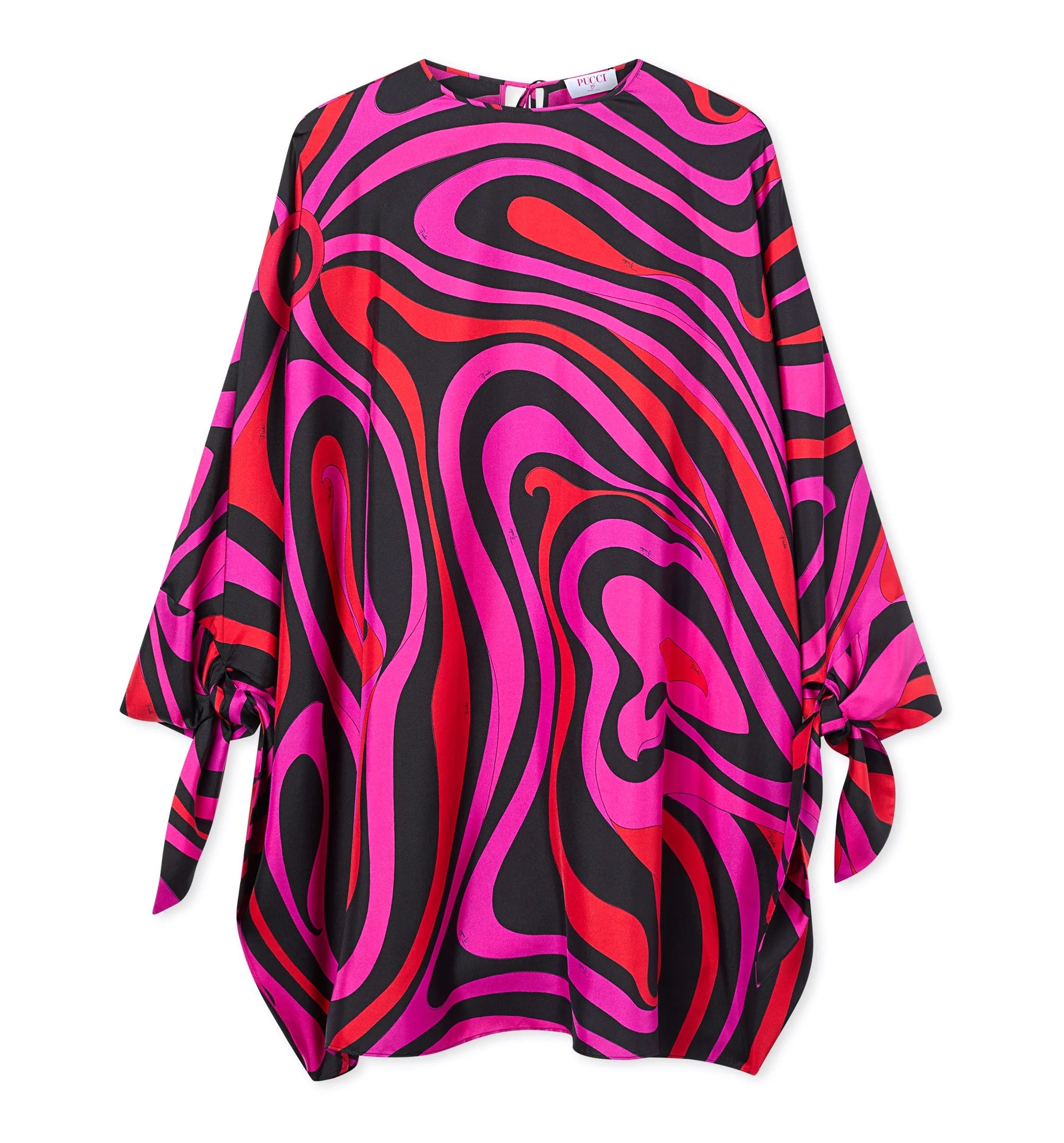 Marmo Print Silk Kaftan