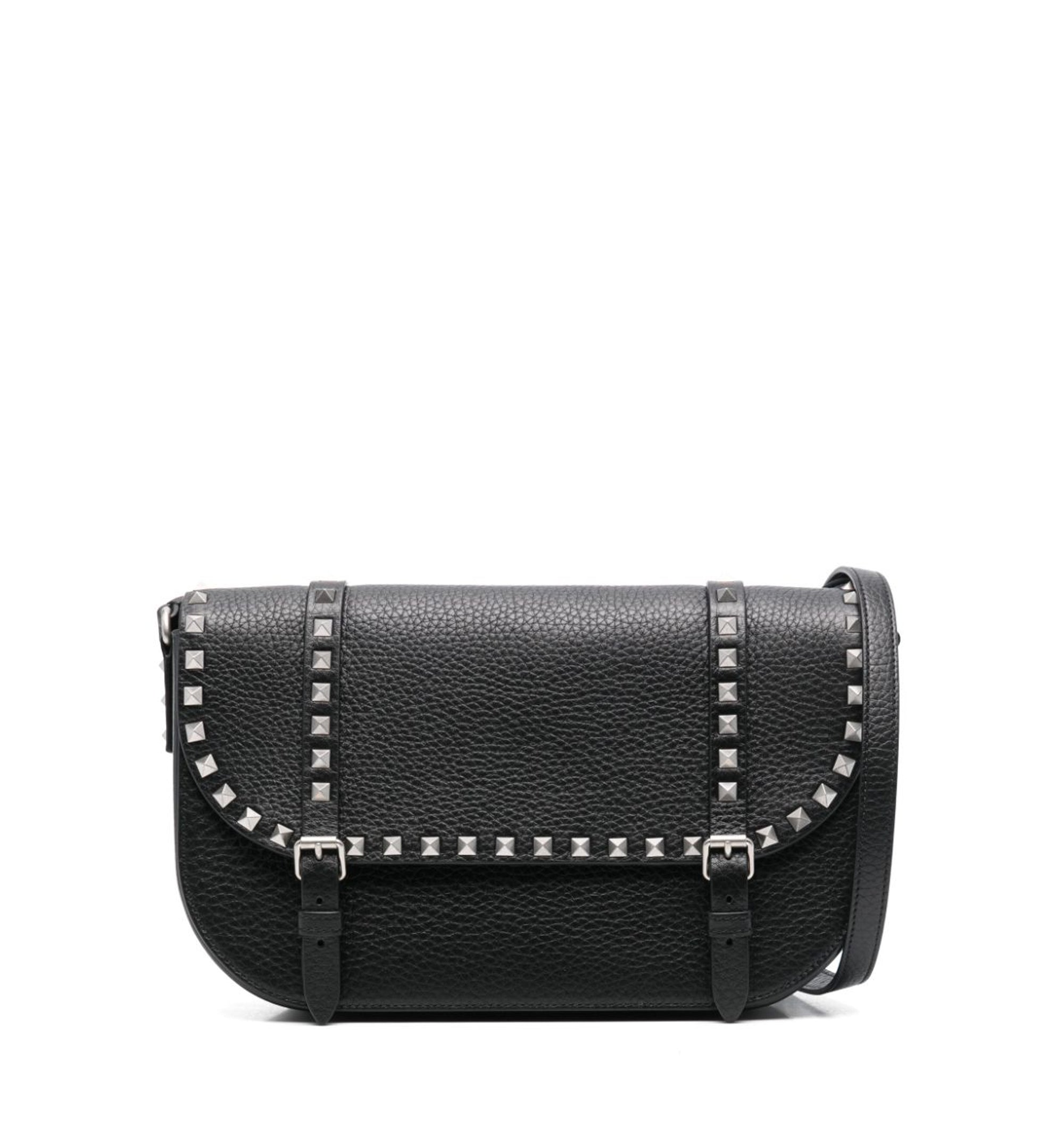 Rockstud Grainy Calfskin Crossbody Bag