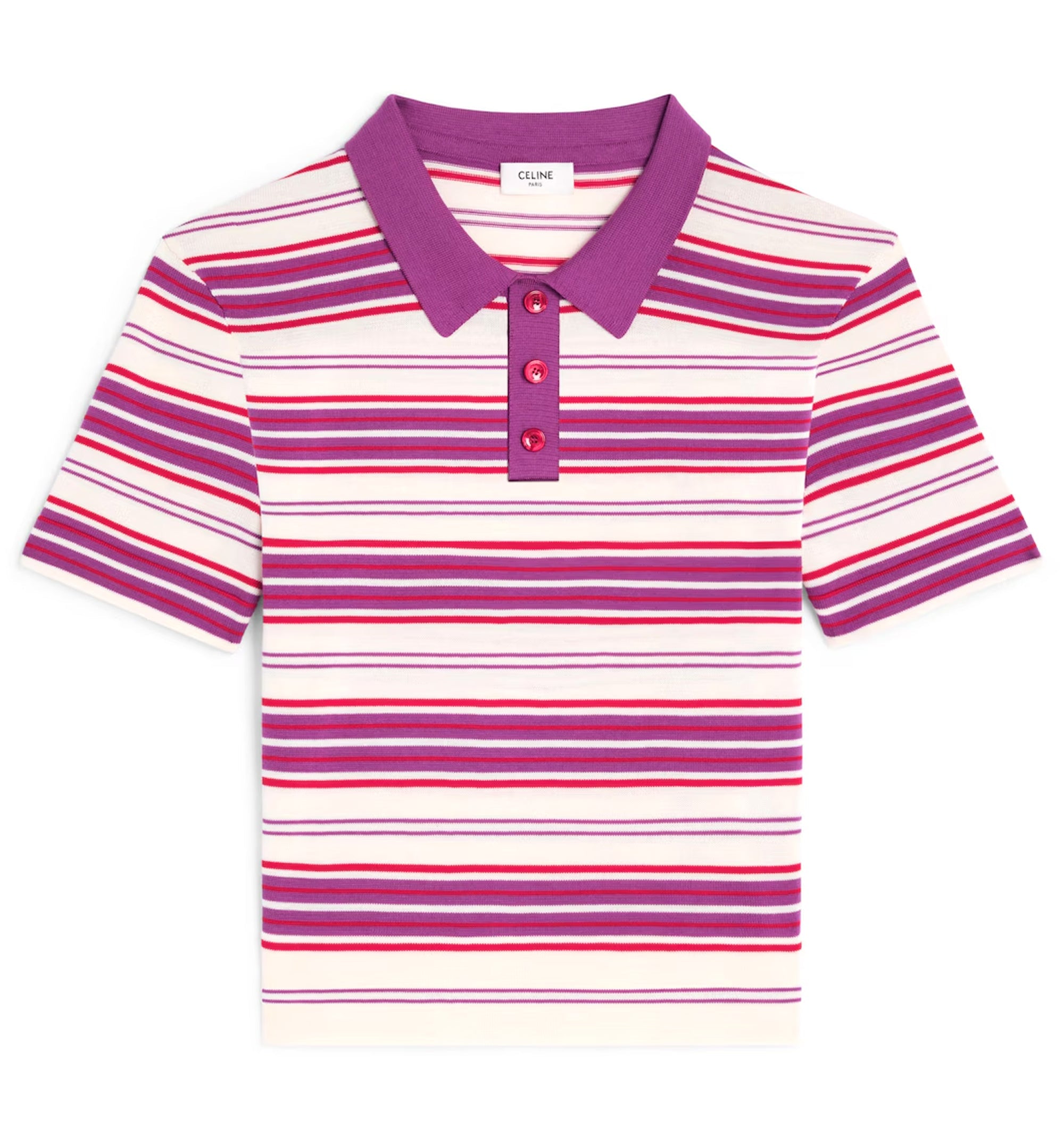 polo sweater IN striped cotton