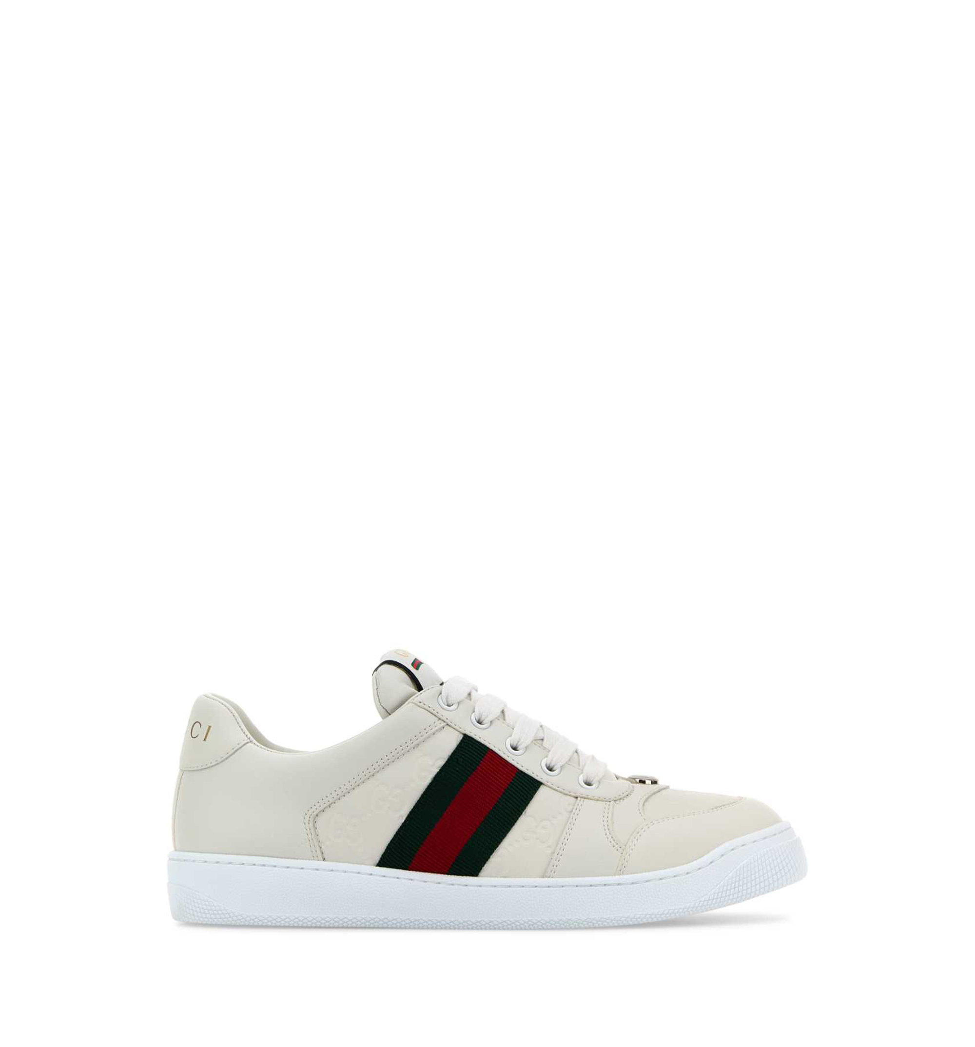 Men’s Screener Sneaker in White Leather
