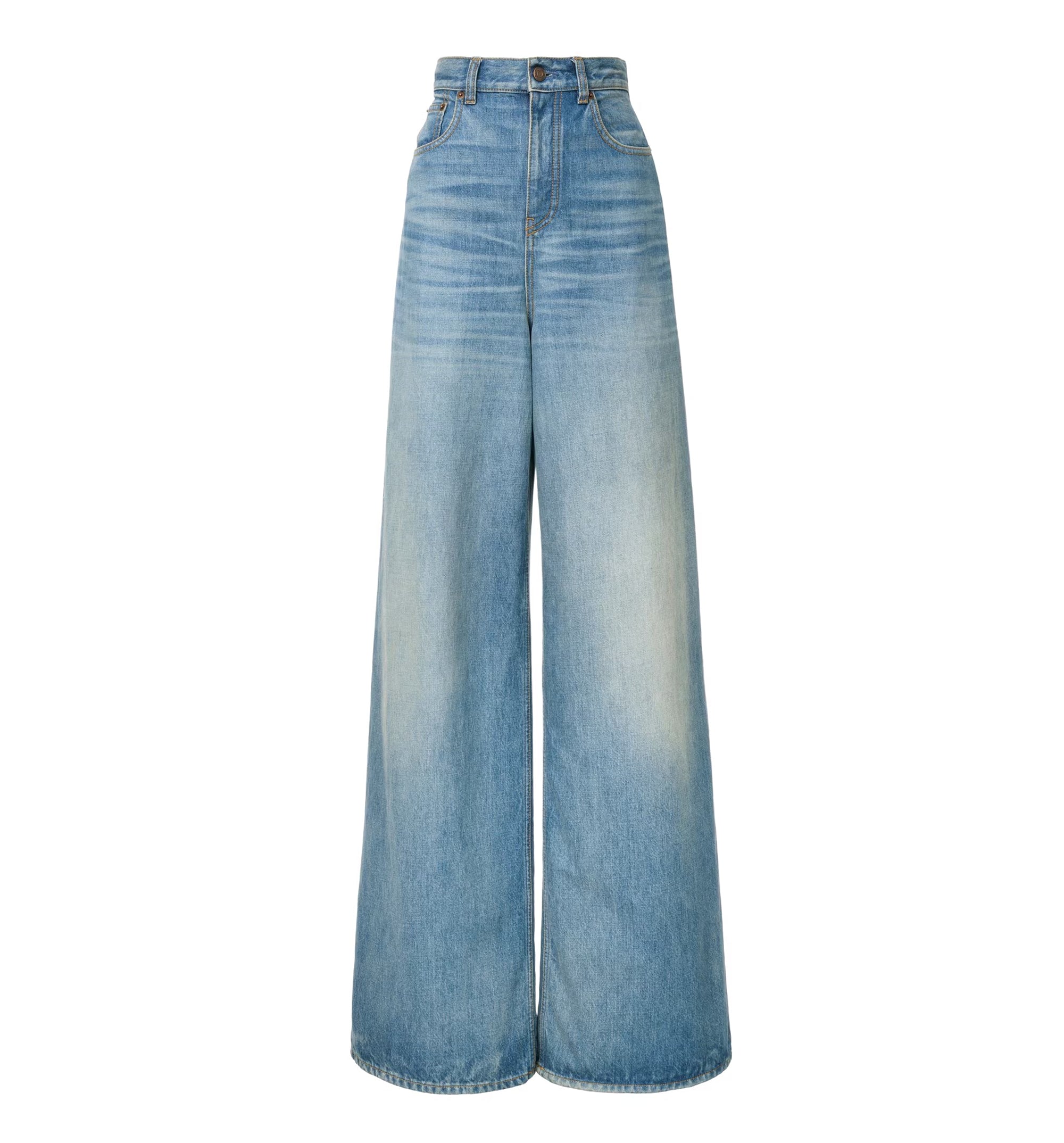 High-Waisted Wide-Leg Jeans