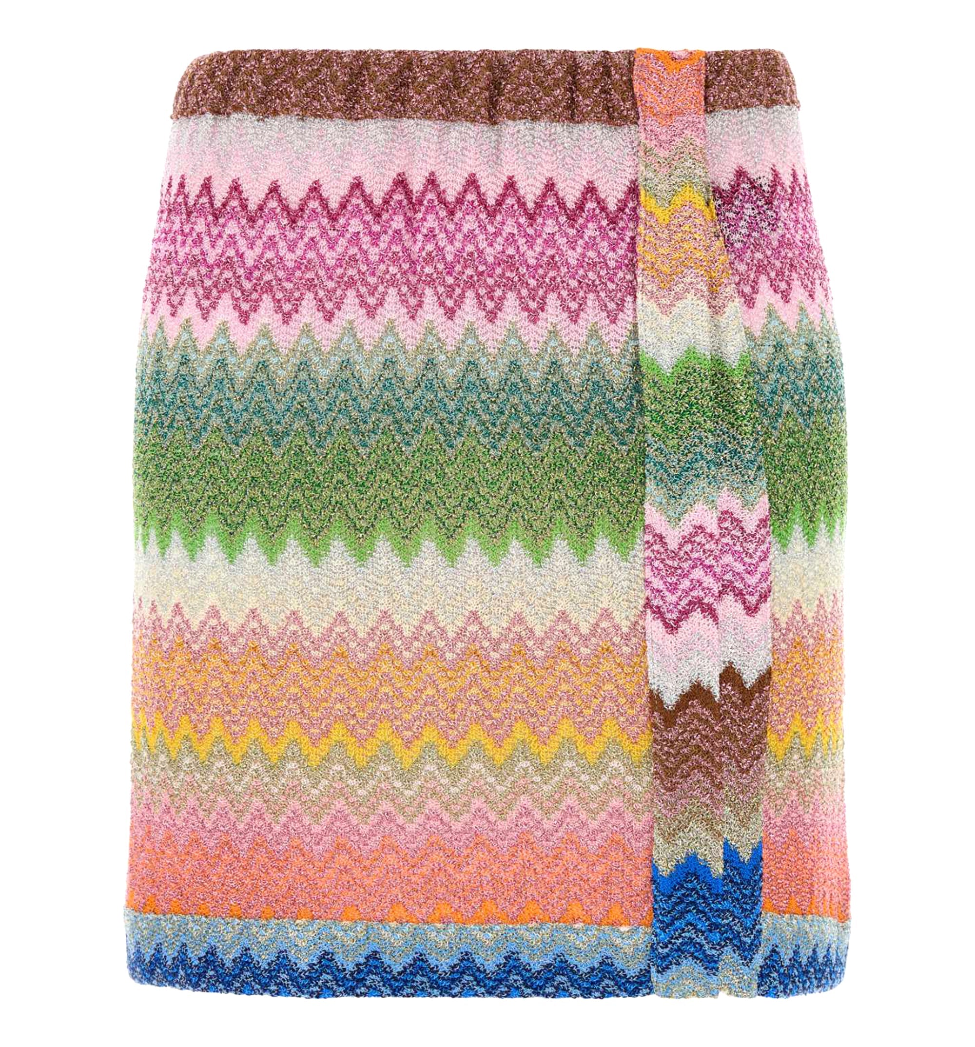 Embroidered Viscose Blend Mini Skirt