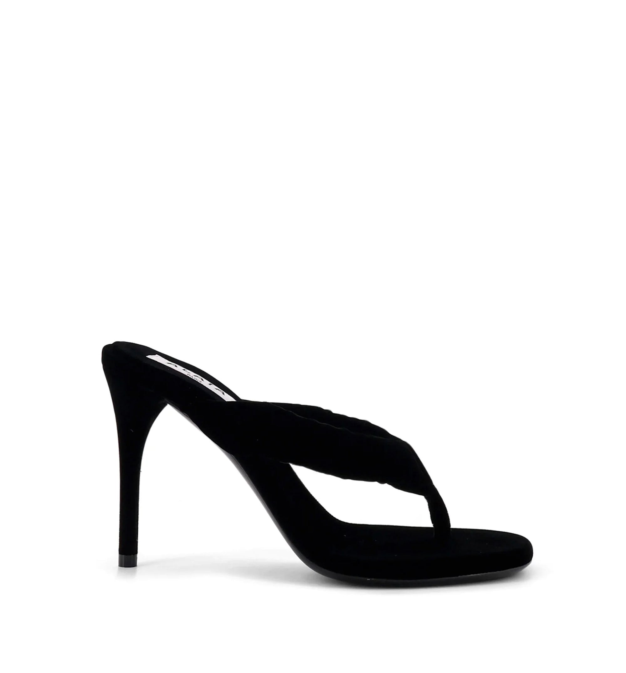 Heel Thong Mules in Velvet