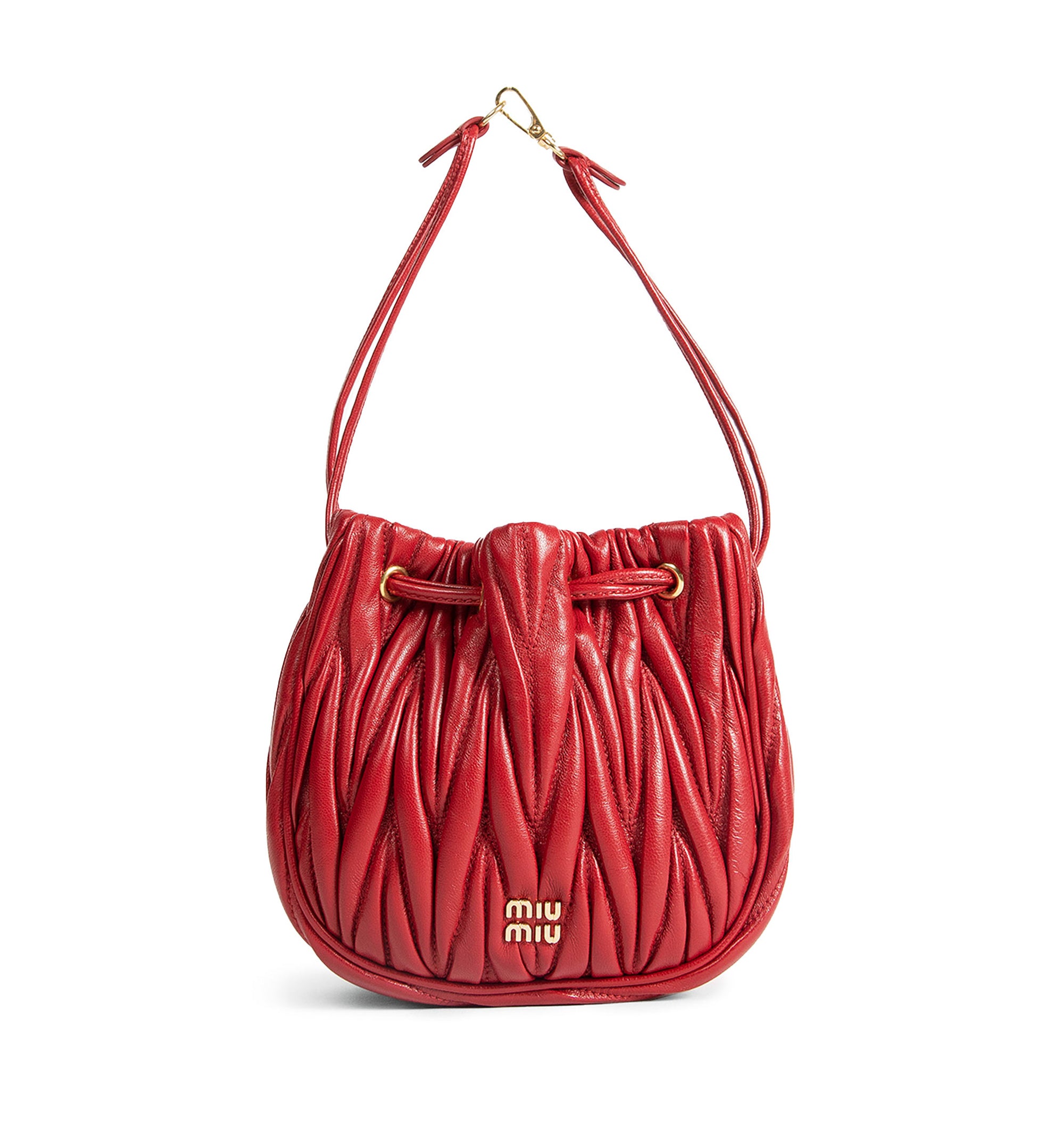 Matelassé Nappa Leather Pouch