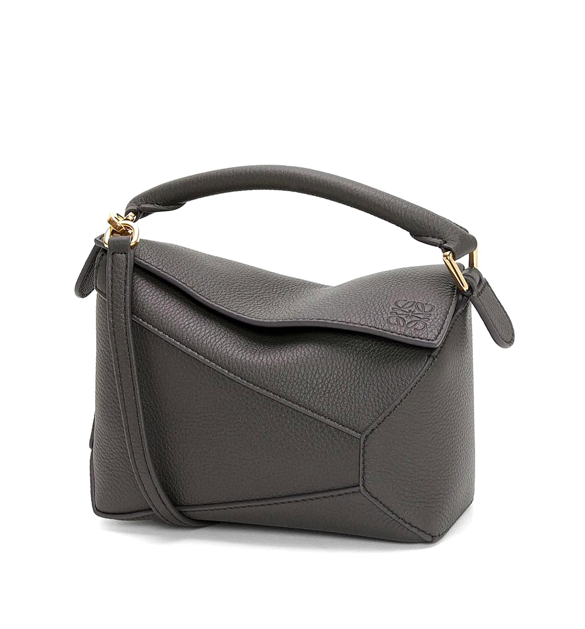 Mini Puzzle Edge bag in soft grained calfskin