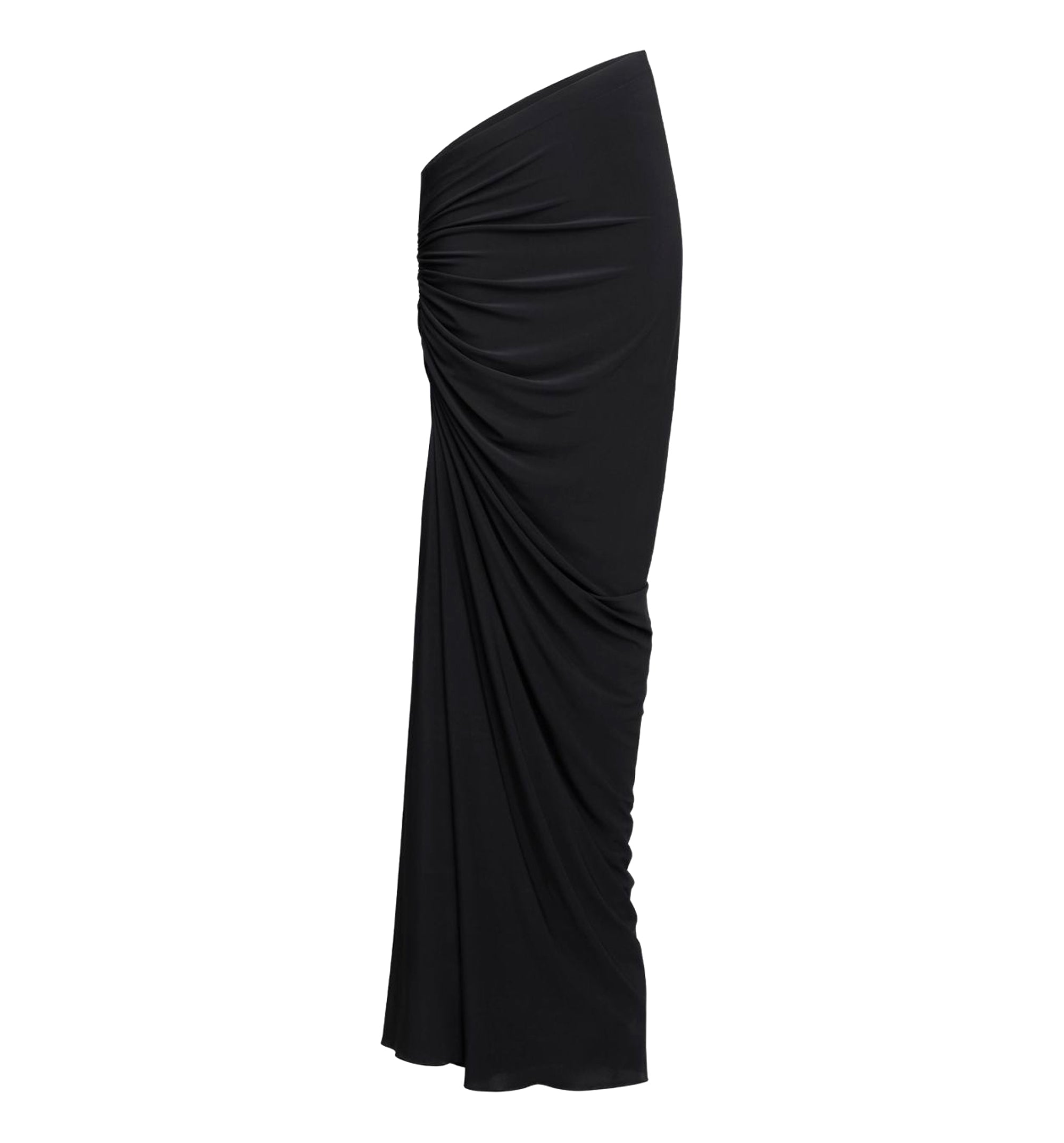 Draped Jersey Long Skirt