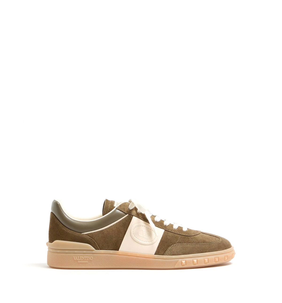 Upvillage Low Top Trainer In Split Leather And Calfskin Nappa Leather