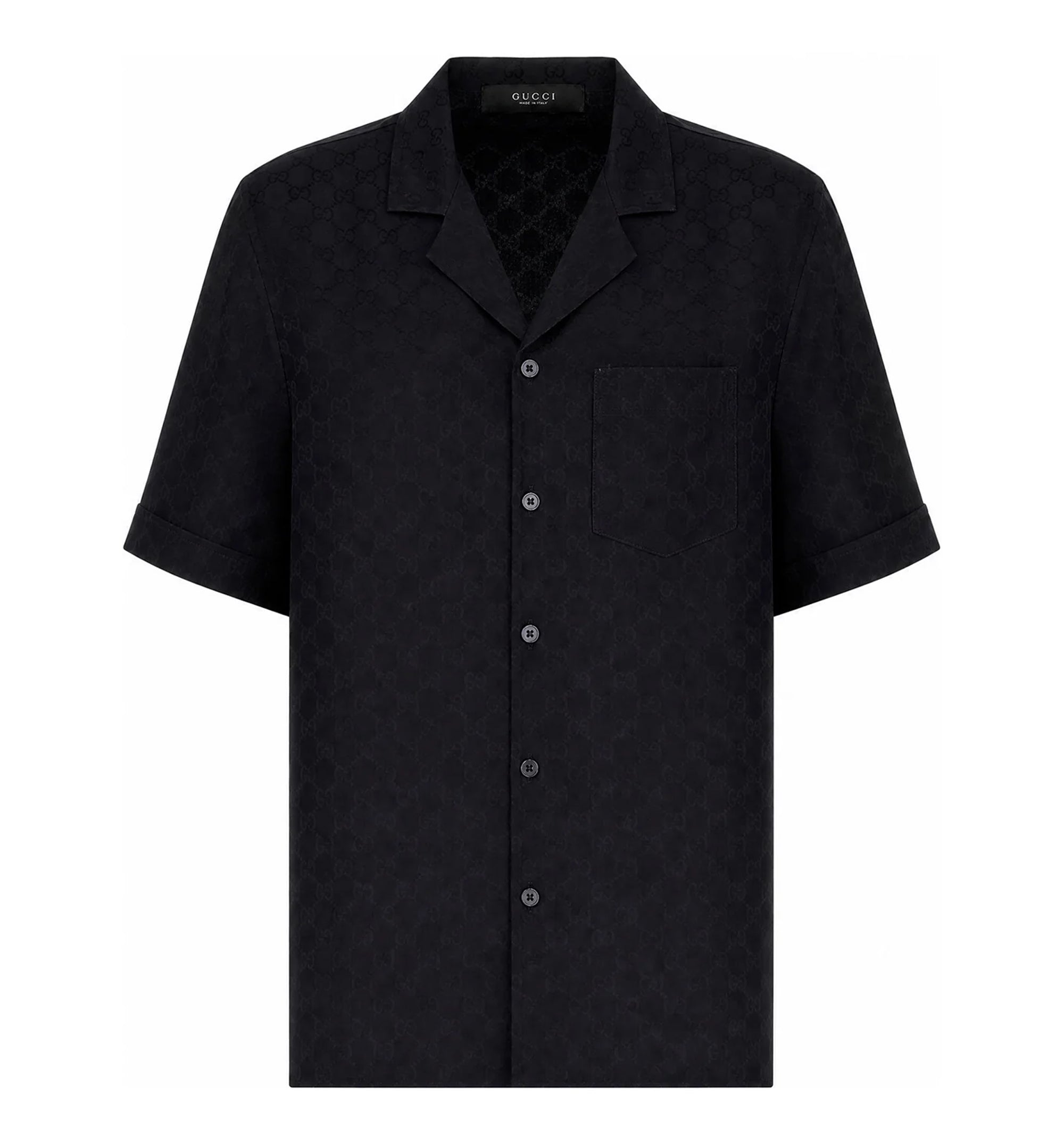 GG Silk Jacquard Bowling Shirt
