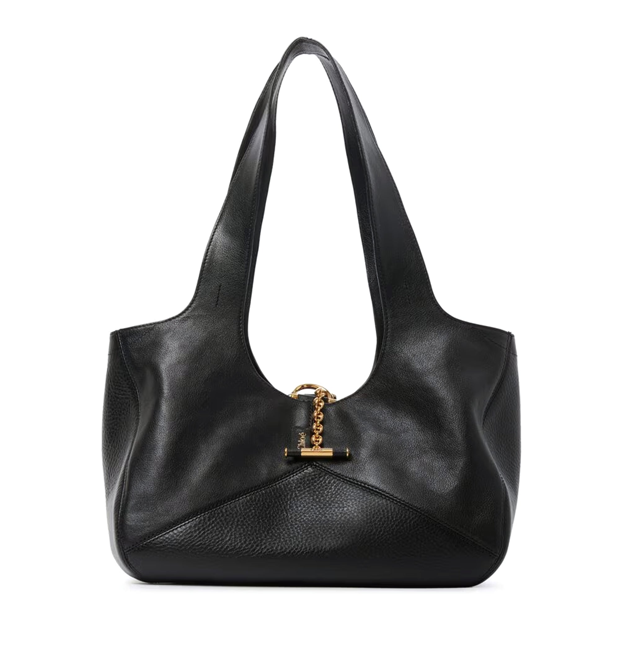Balloon East-West Tote Bag In Grained Leather