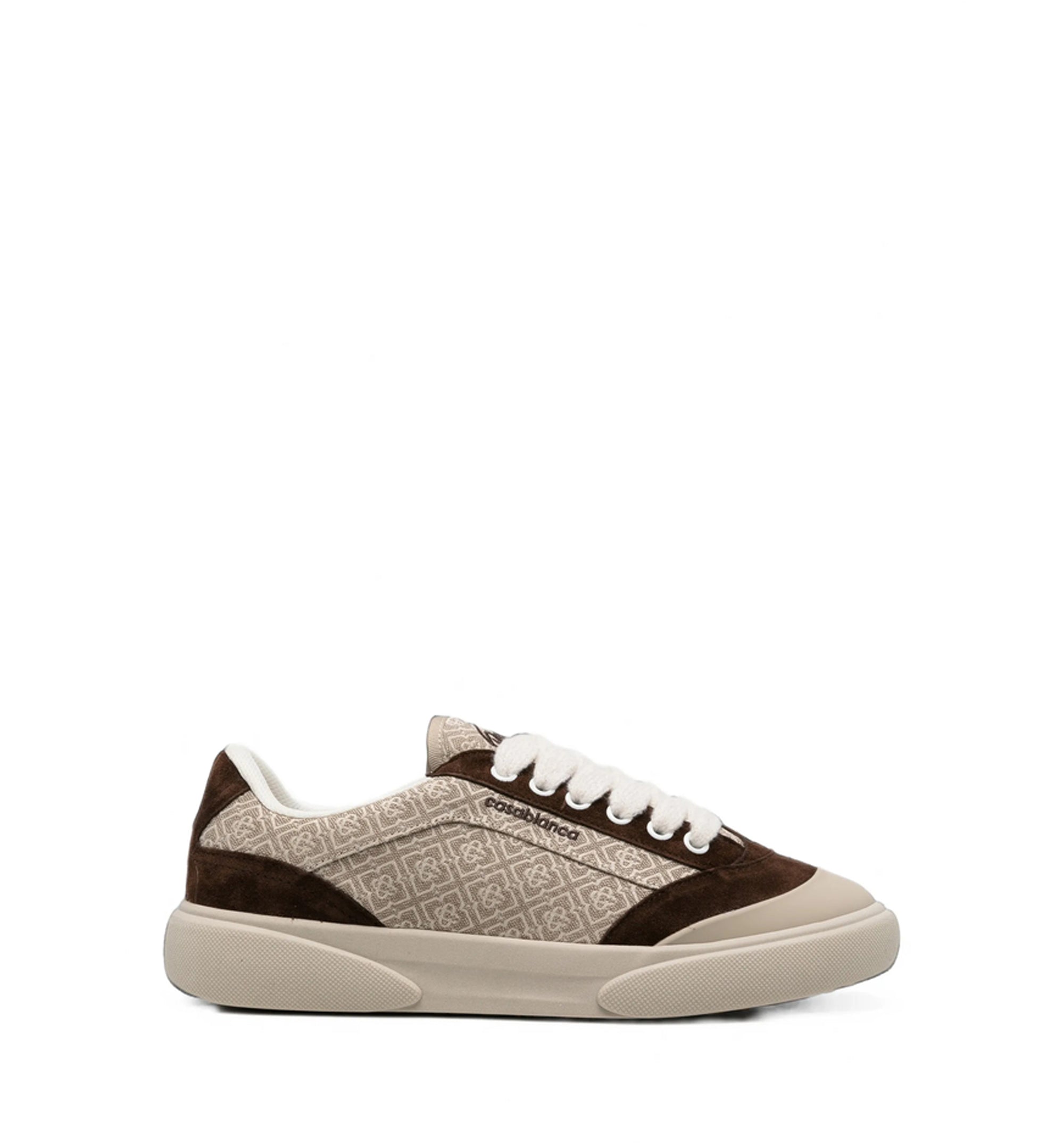 Men's Brown & Beige Monogram Del Mar Sneaker