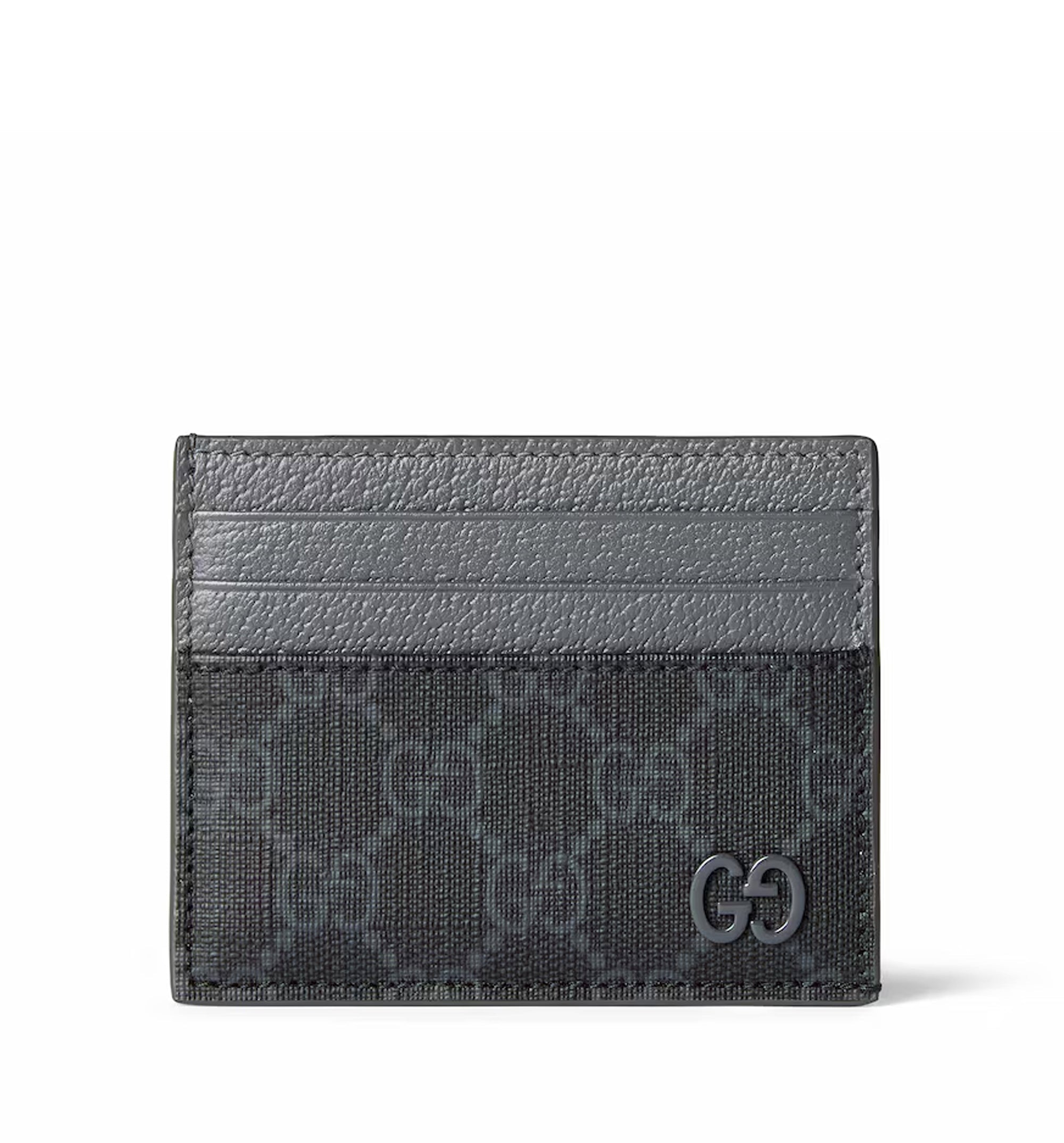 Grey trim GG card case