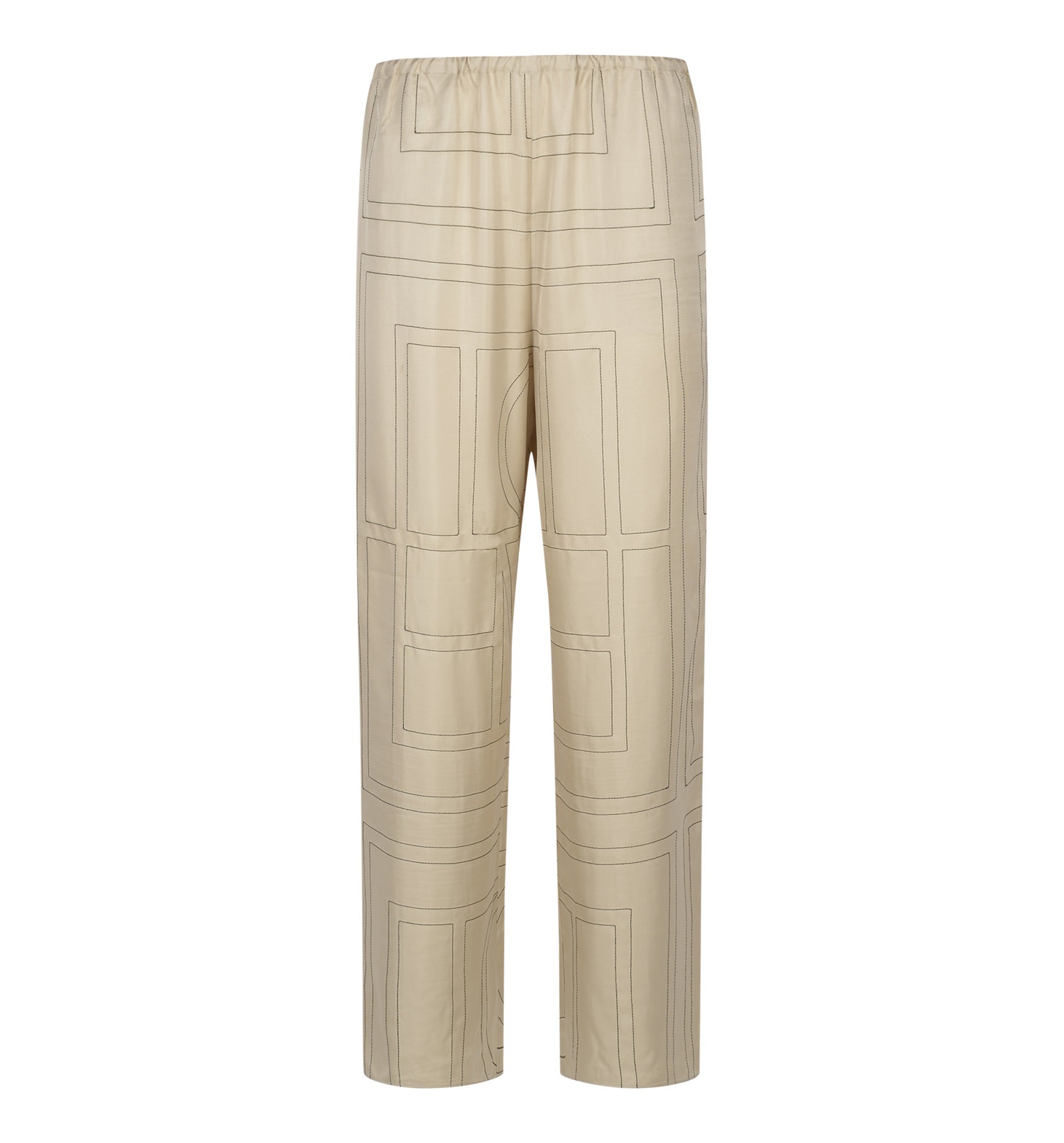 Monogram Silk Pajama Trousers
