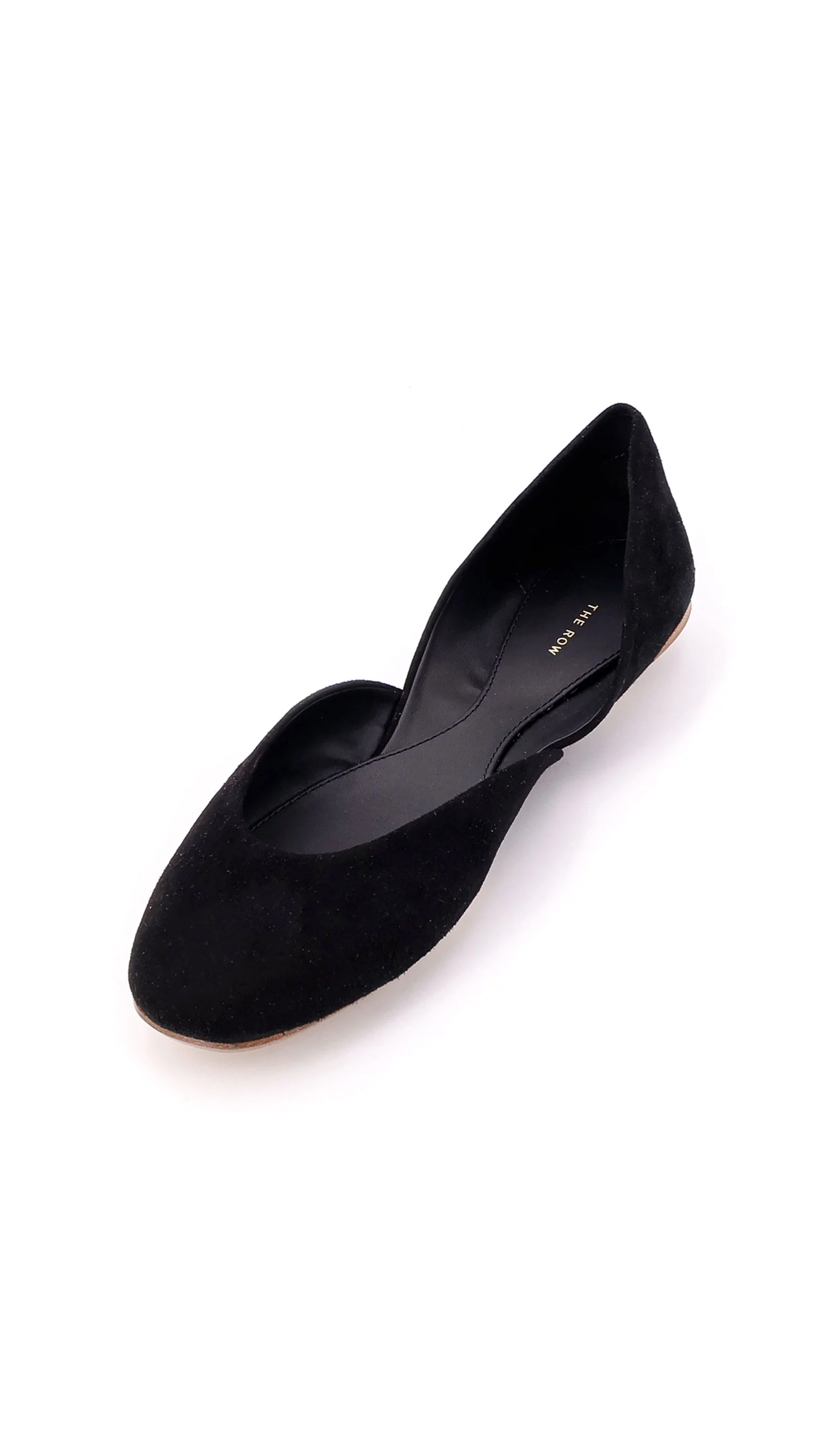 Gemma Ballet Slipper in Suede - Black