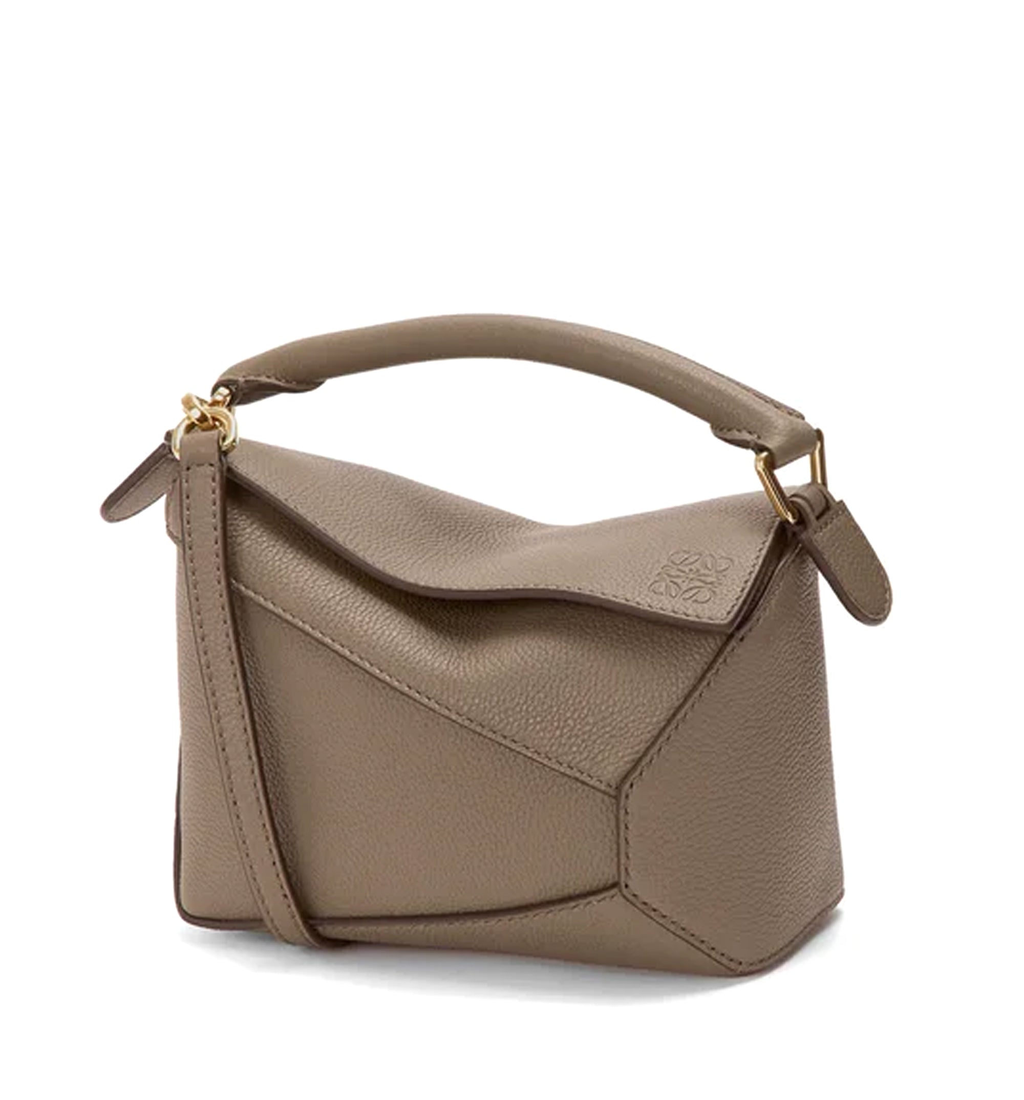 Mini Puzzle Edge bag in soft grained calfskin