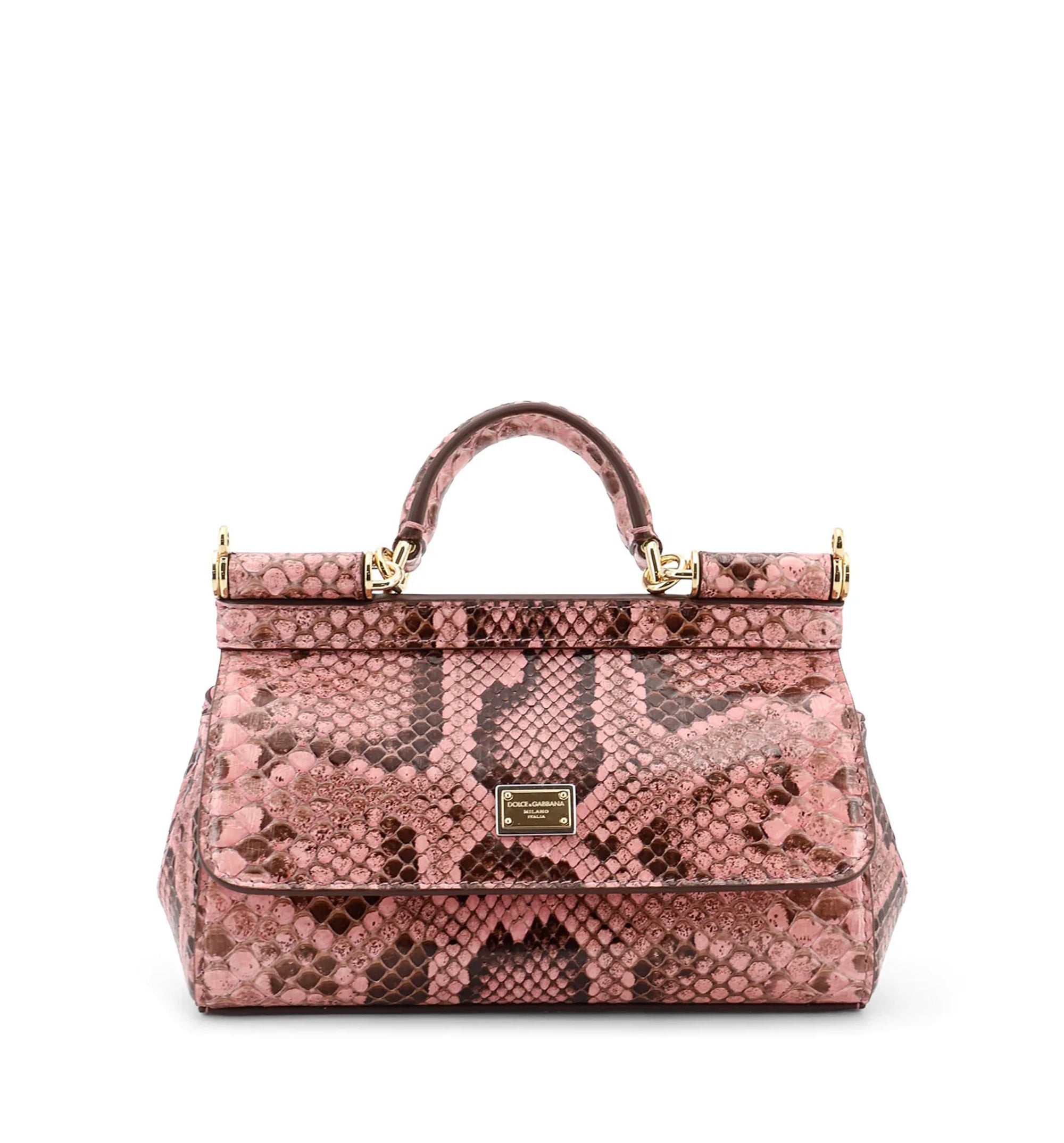 Sicily Shiny Python Mini Handbag