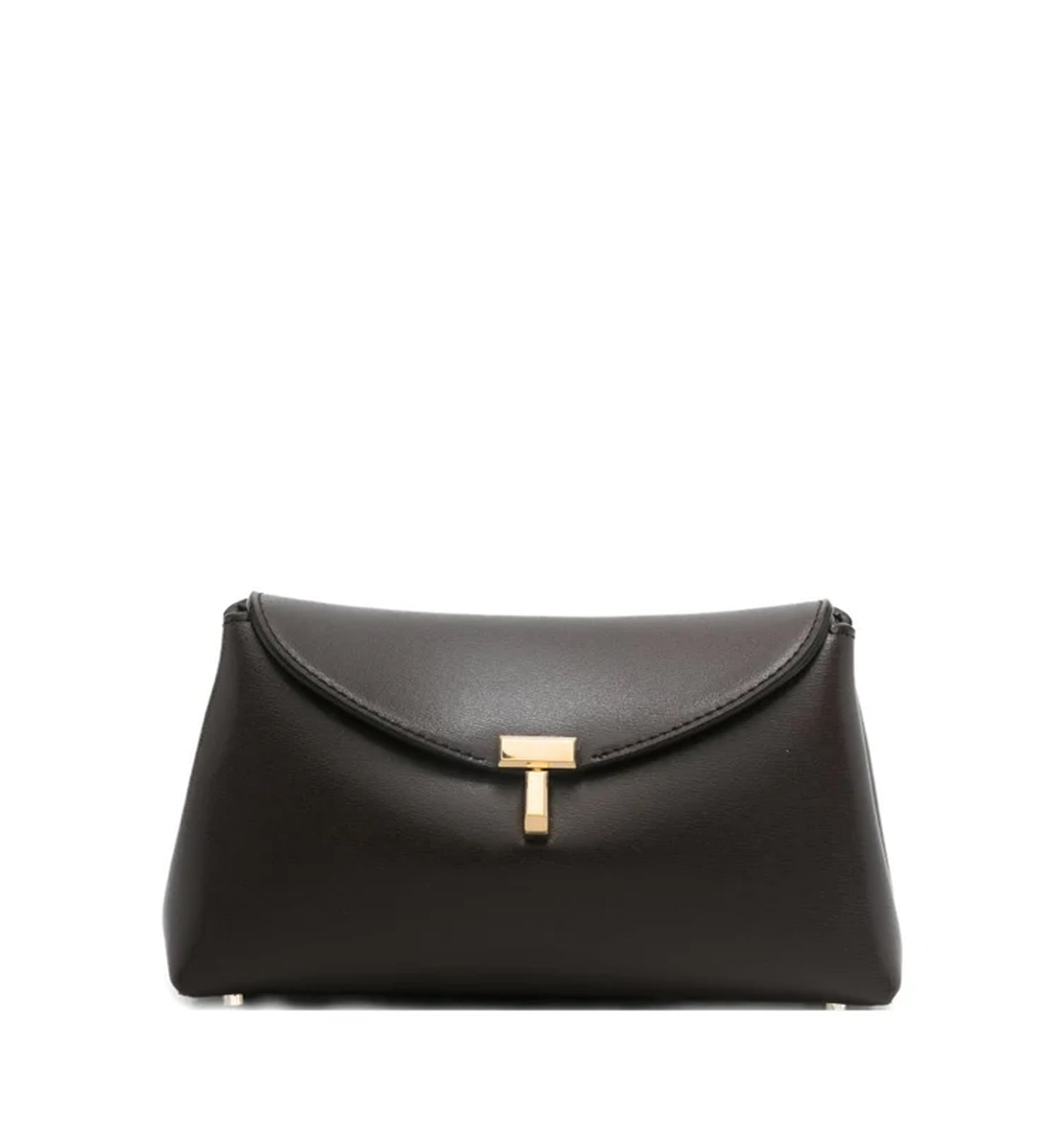 Mini T-Lock Leather Clutch
