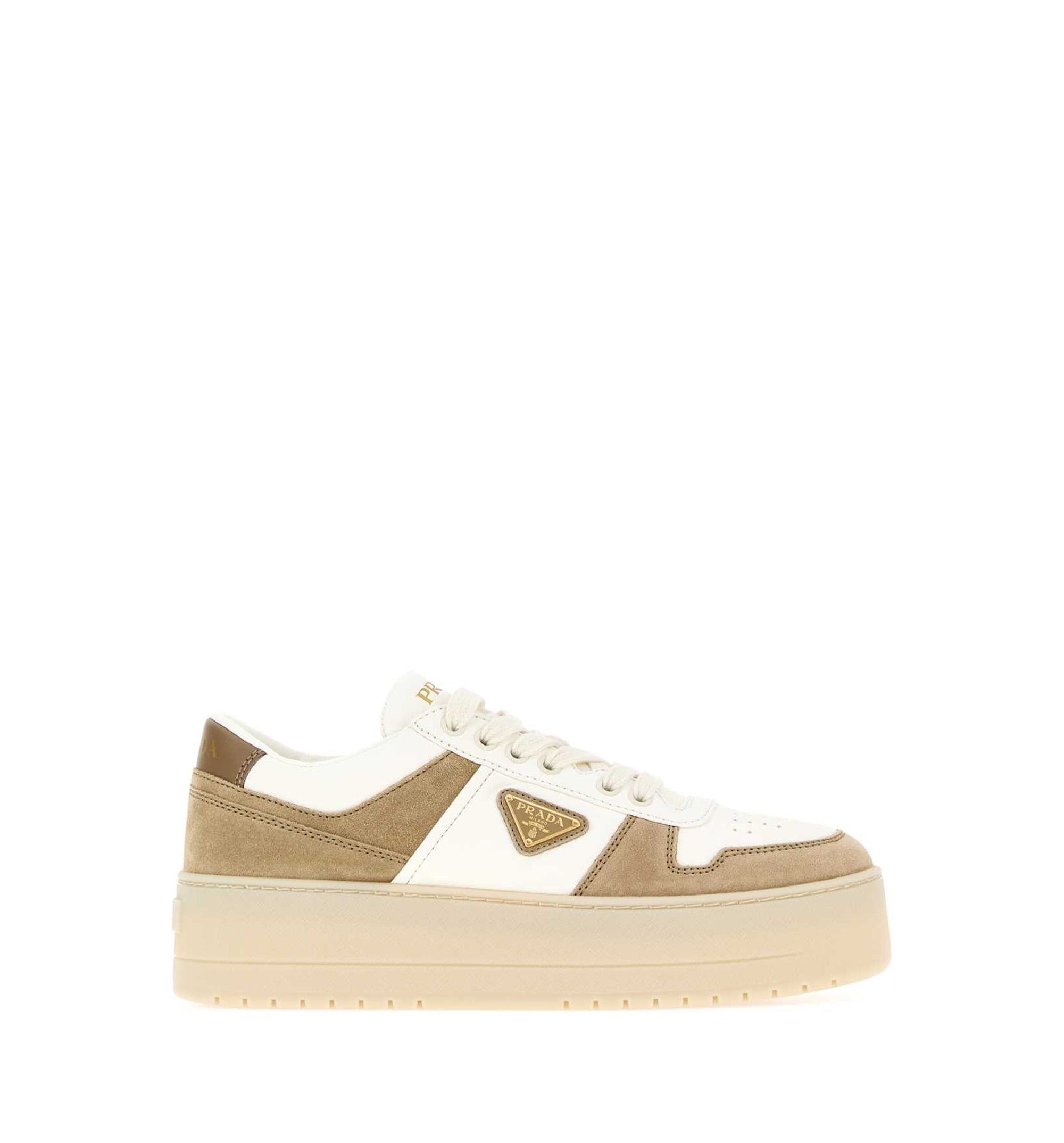 Downtown Bold nappa leather and suede sneakers