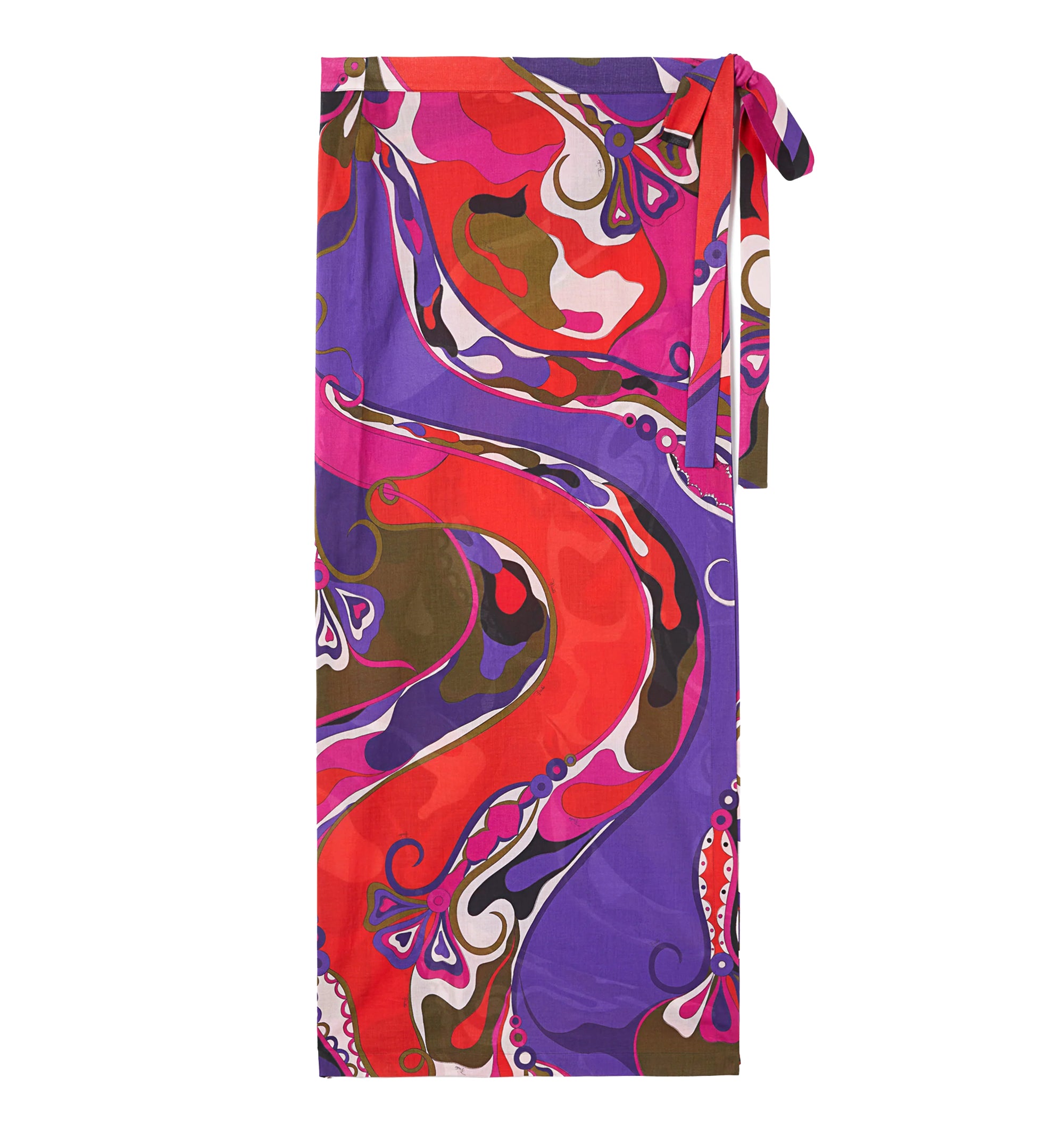 Orchidee Print Pareo Skirt