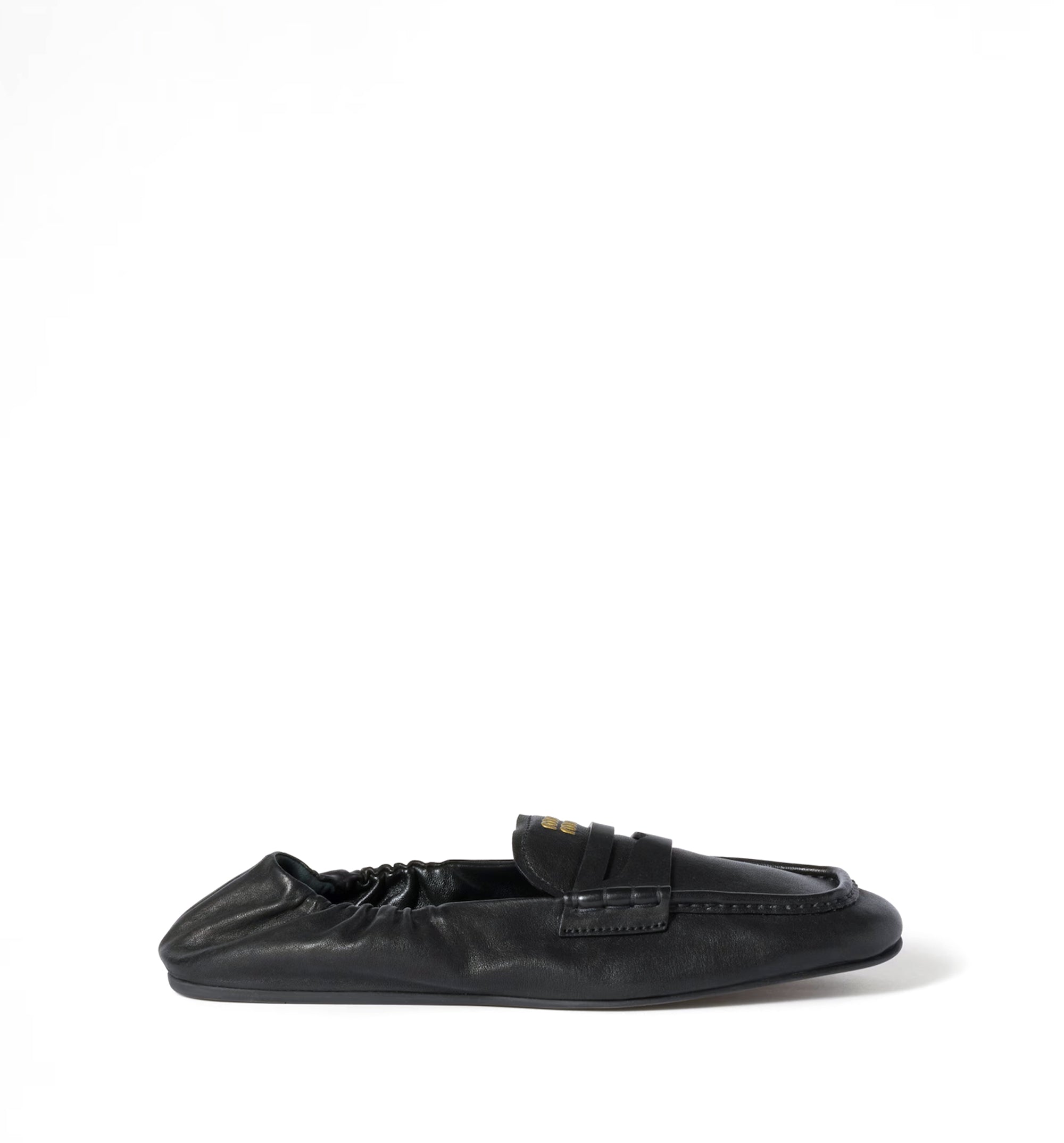 Ruches nappa leather loafers