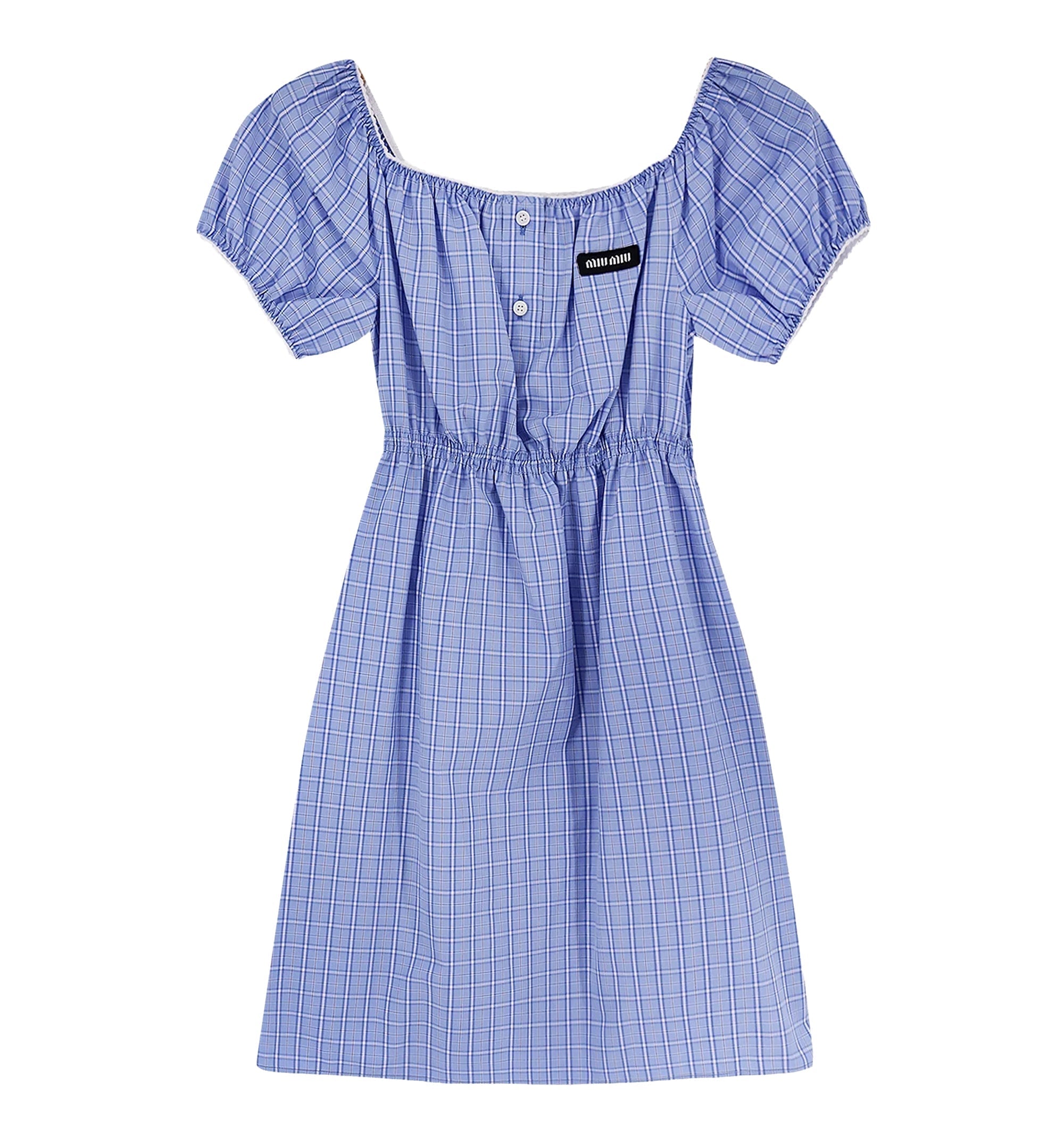 Madras Cotton Mini Dress