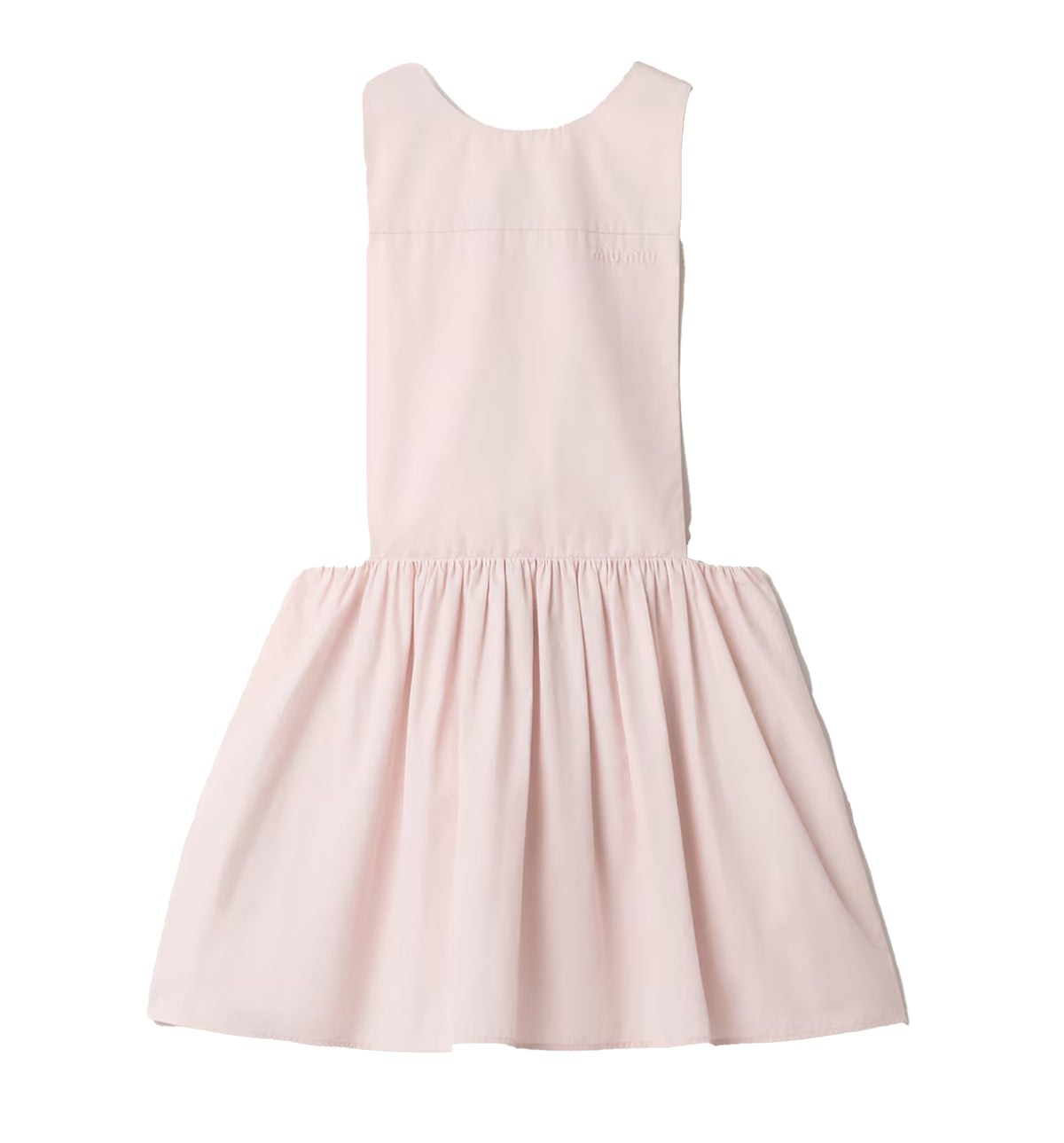 Poplin mini-dress