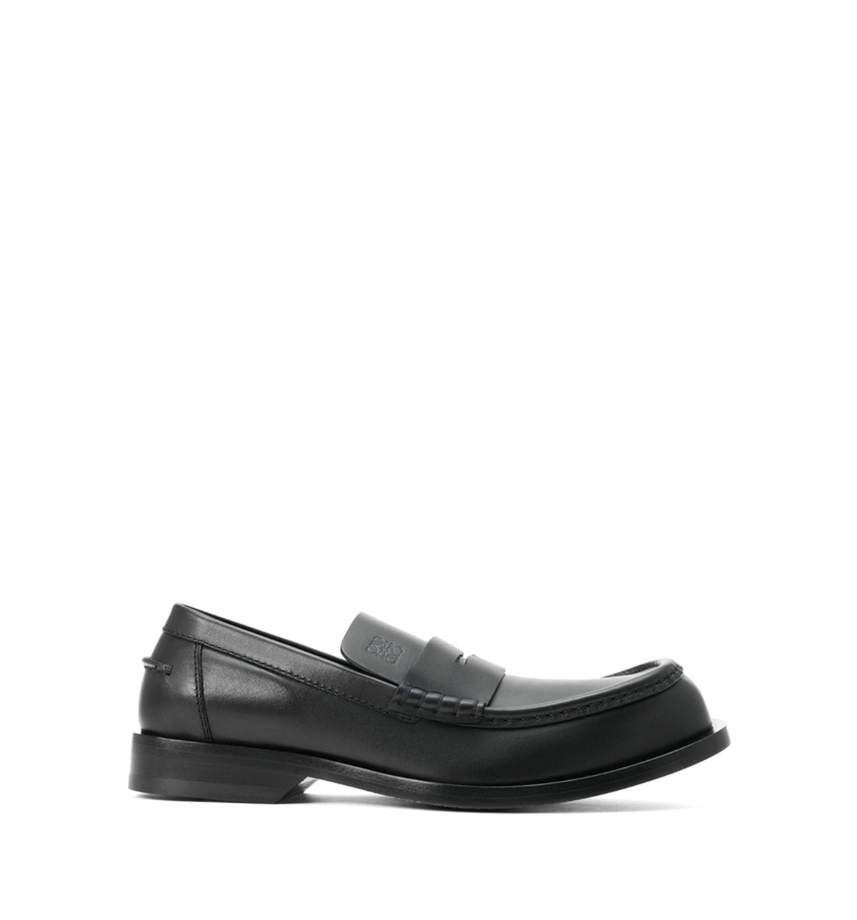 Bobine leather loafers with engraved Anagram logo