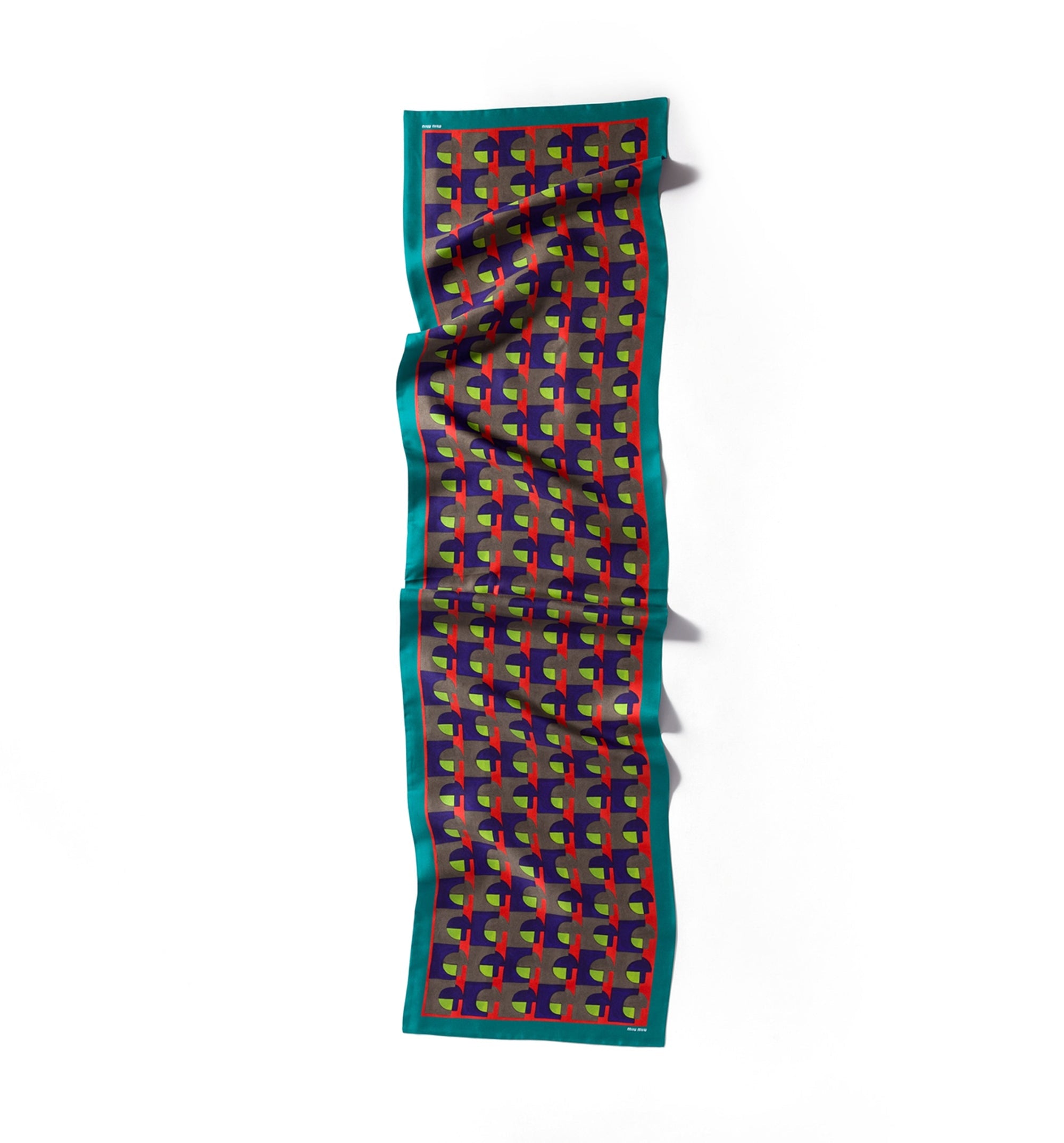 Printed silk scarf