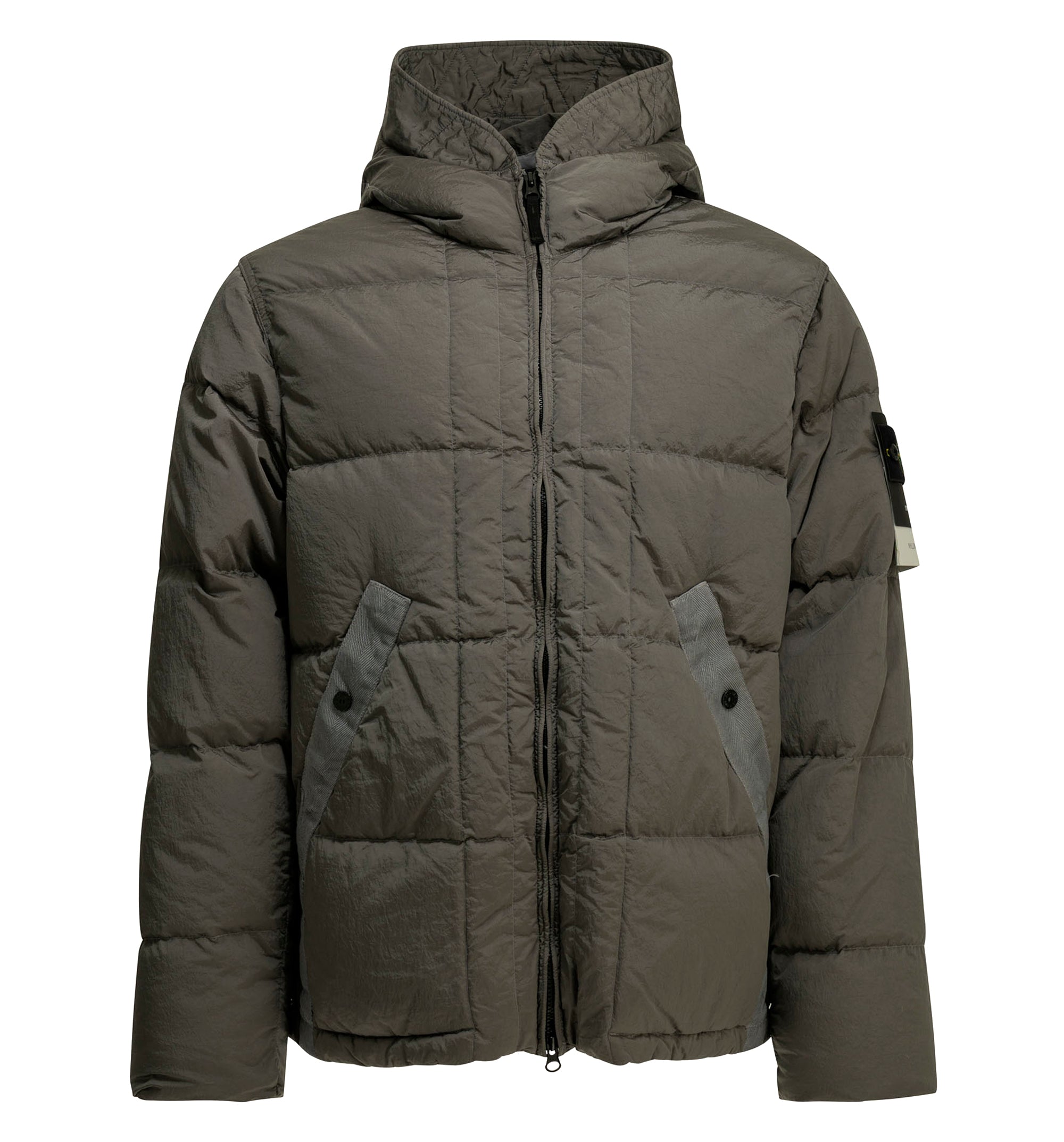 "Nylon Metal" Short Down Jacket
