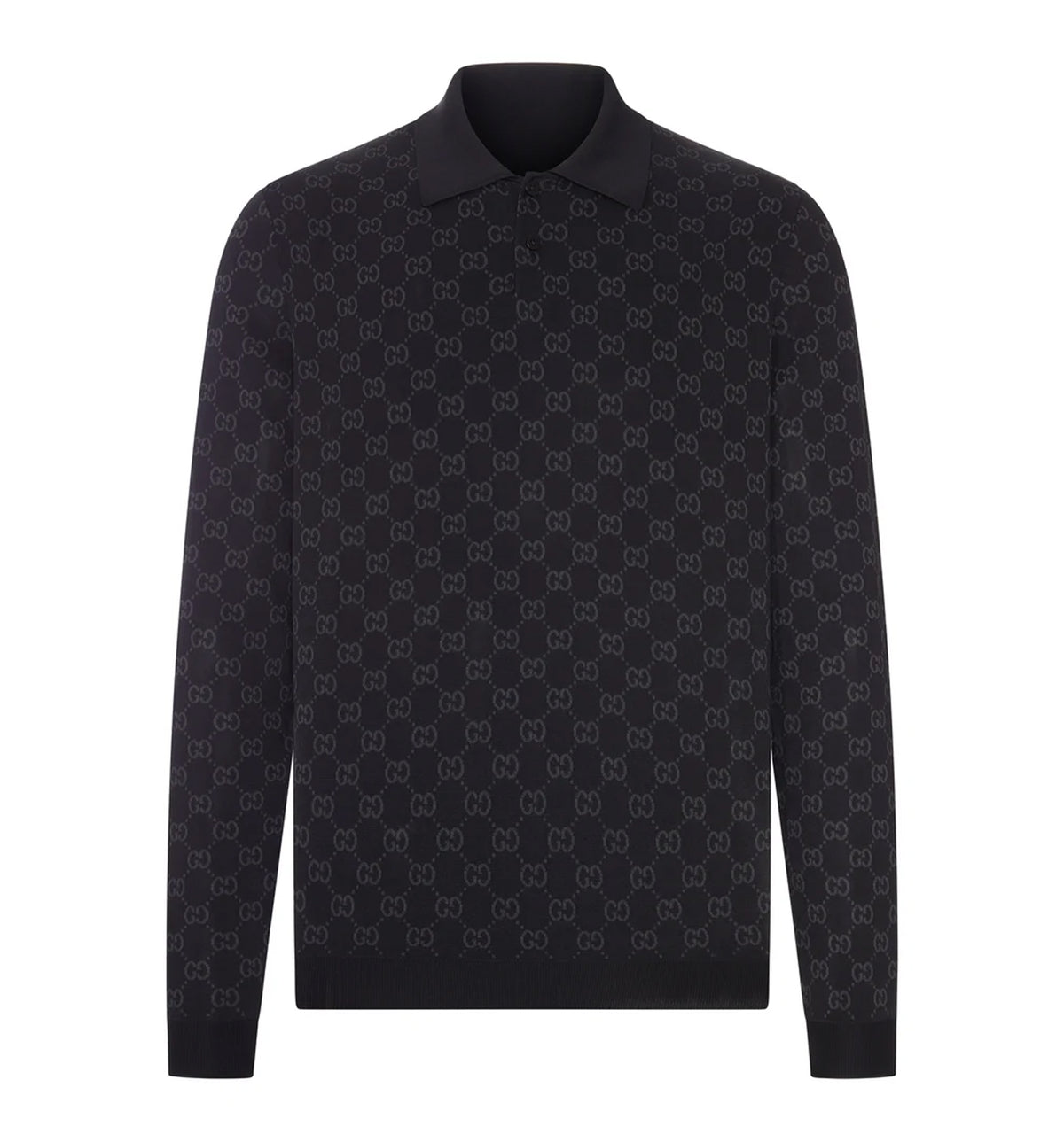 Viscose GG jacquard polo shirt