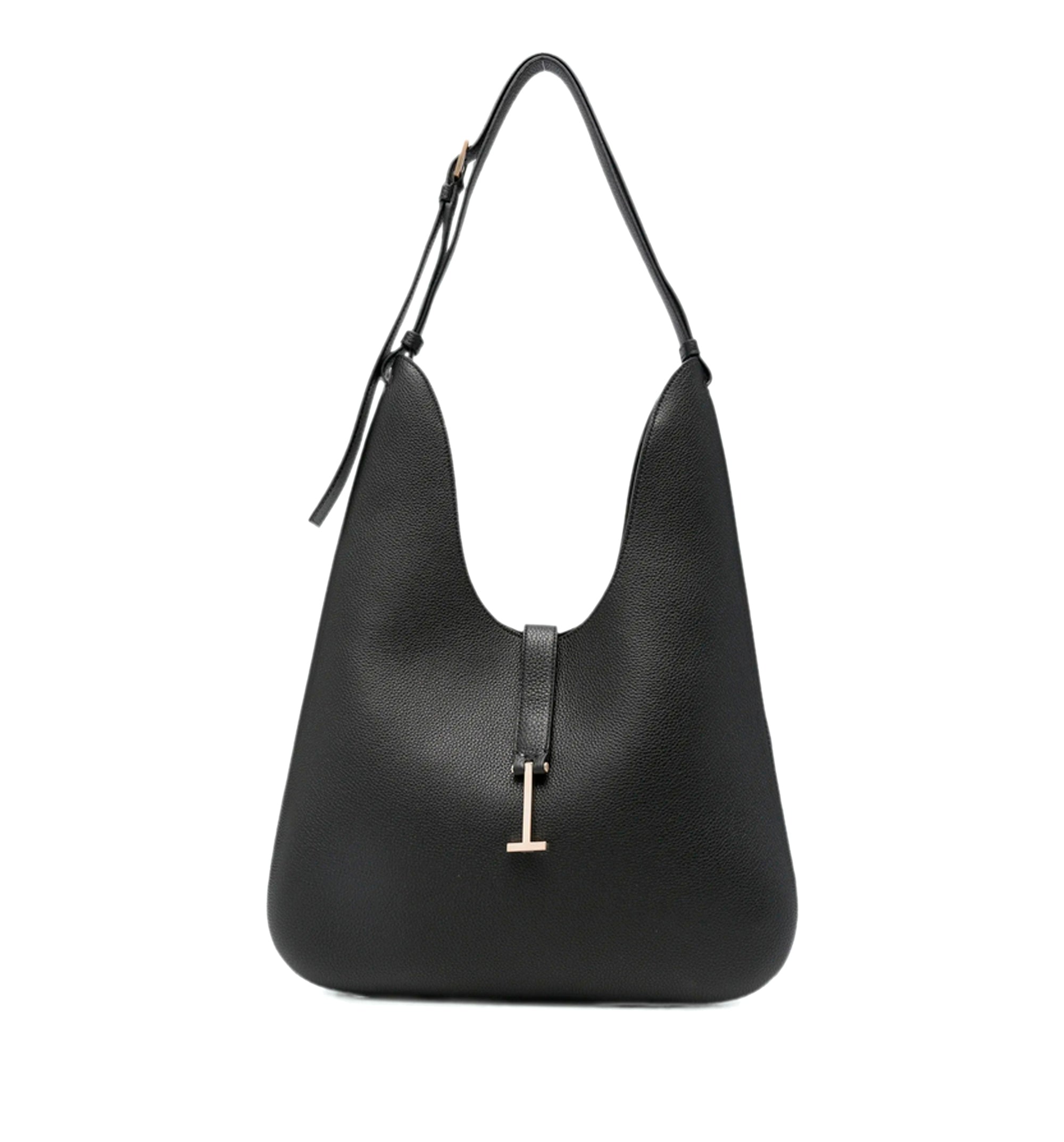 T-clasp Leather Tote Bag
