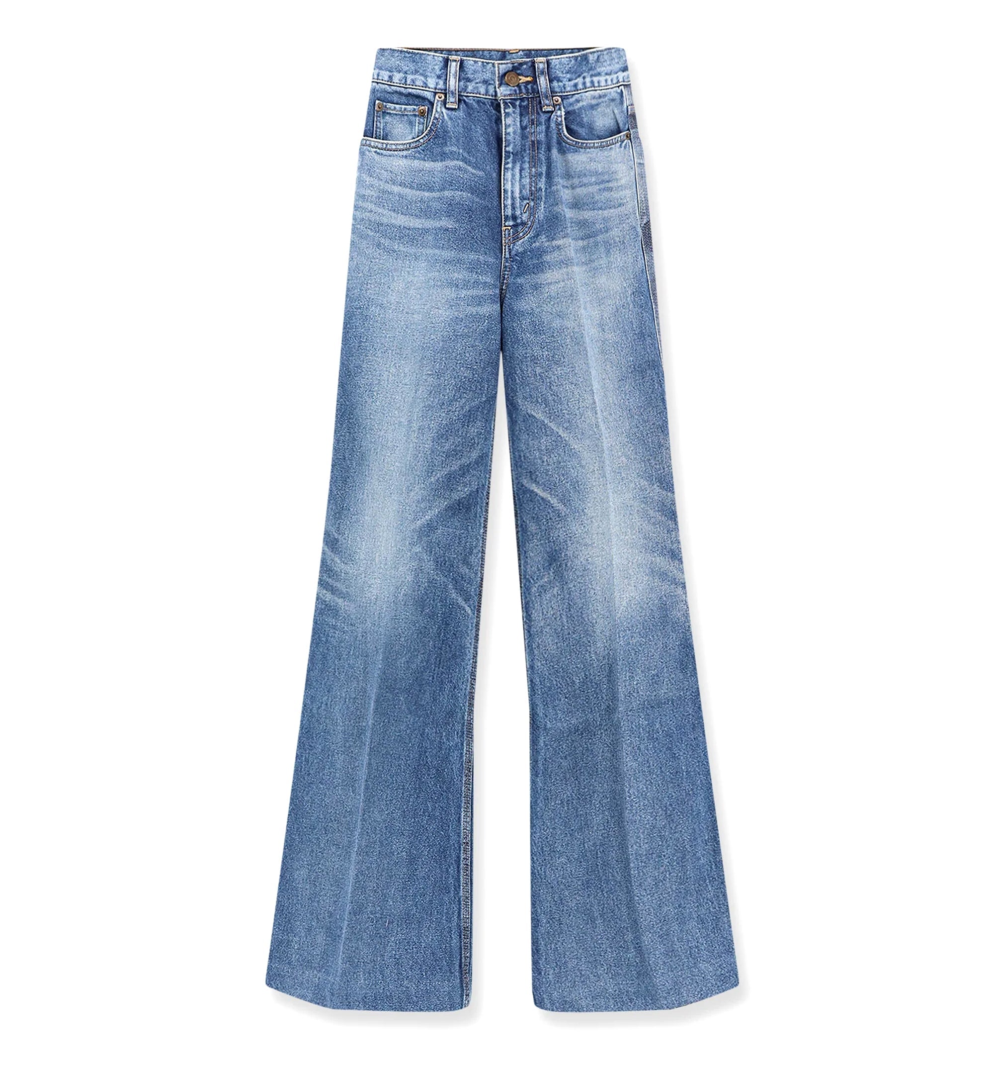 Flared Cotton Jeans