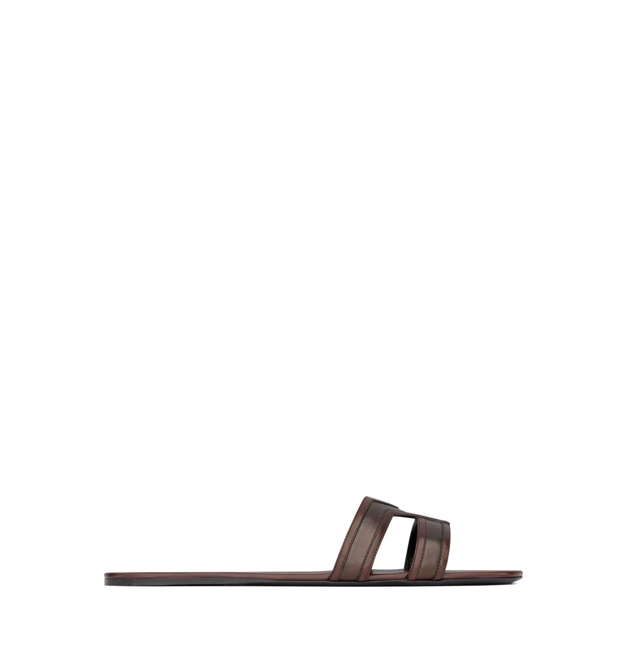 Mabrouka Slides In Smooth Leather