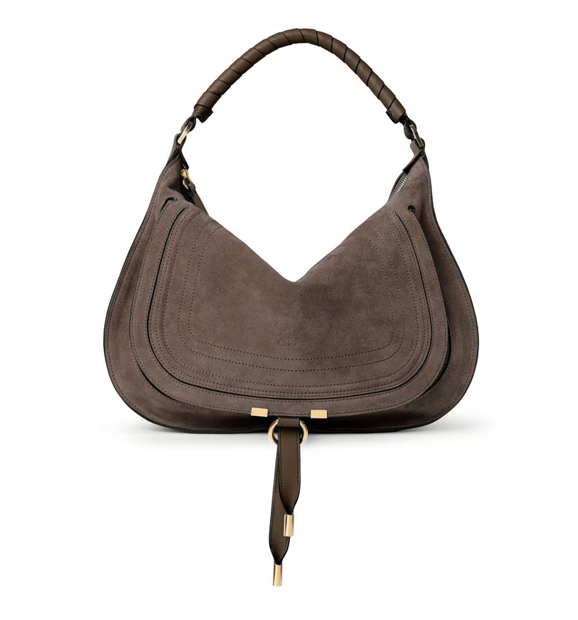 Marcie Shoulder Bag In Suede Leather