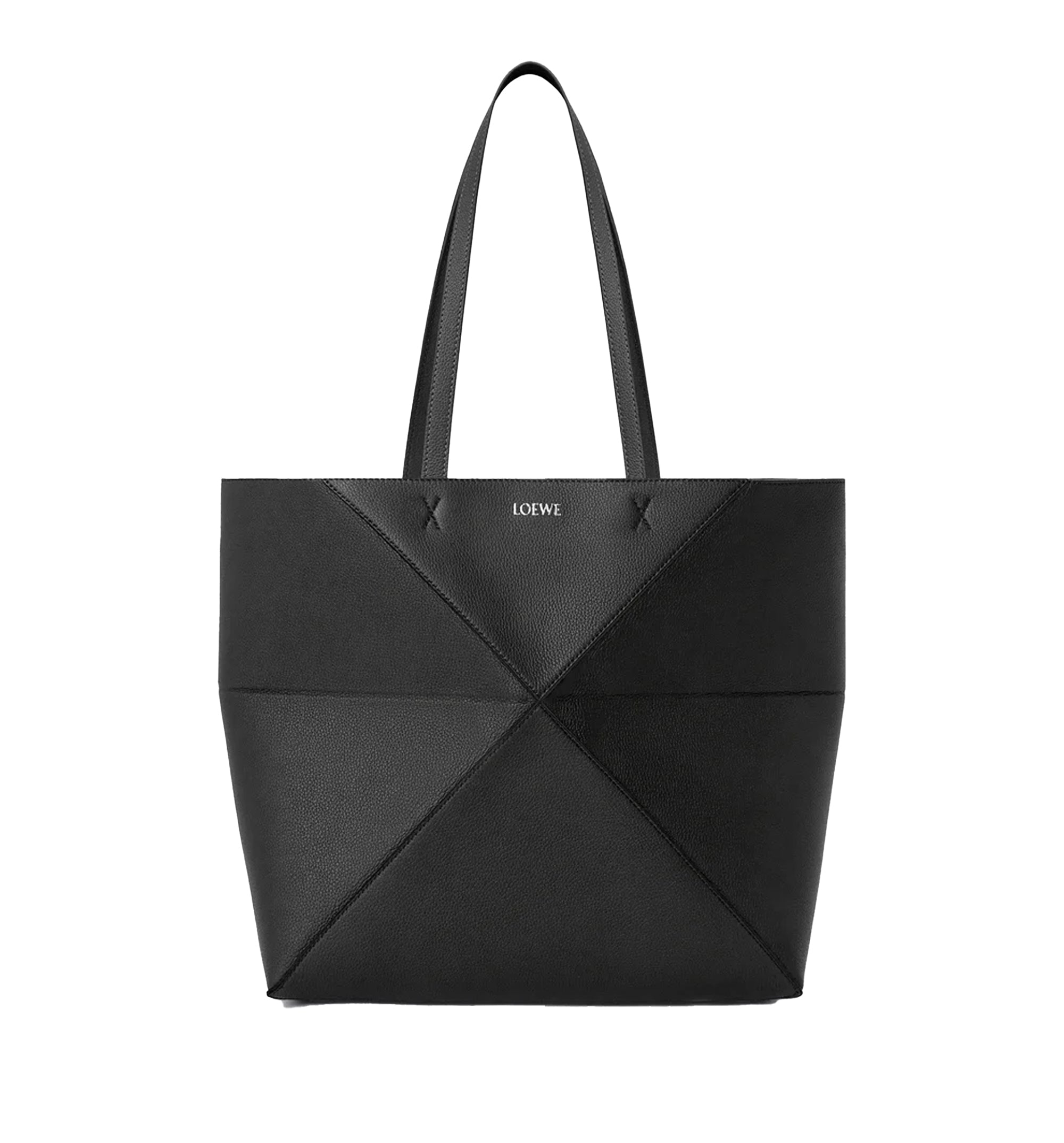 Medium Horizontal Puzzle Fold Tote In Soft Grained Calfskin