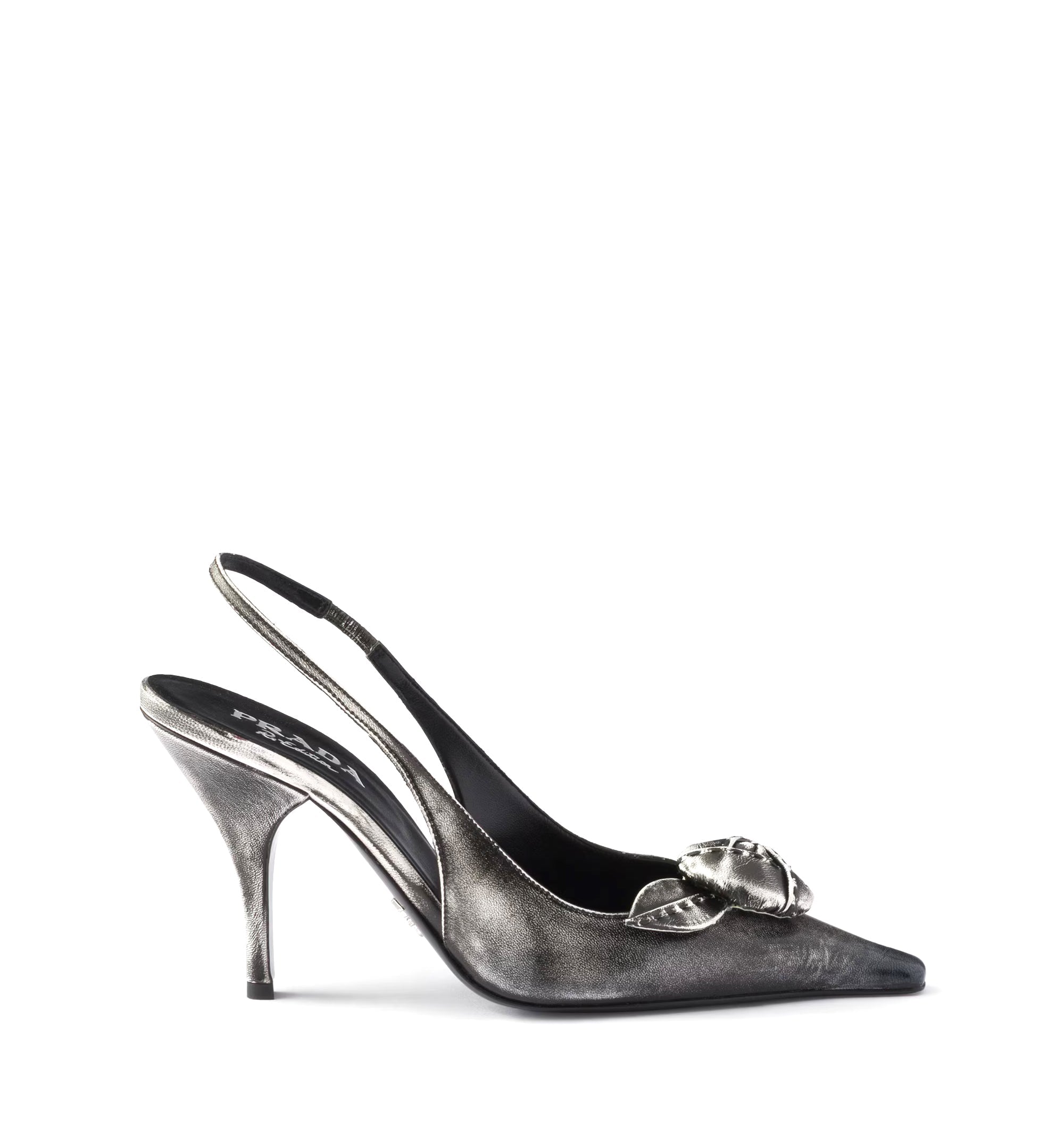 Leather slingback pumps