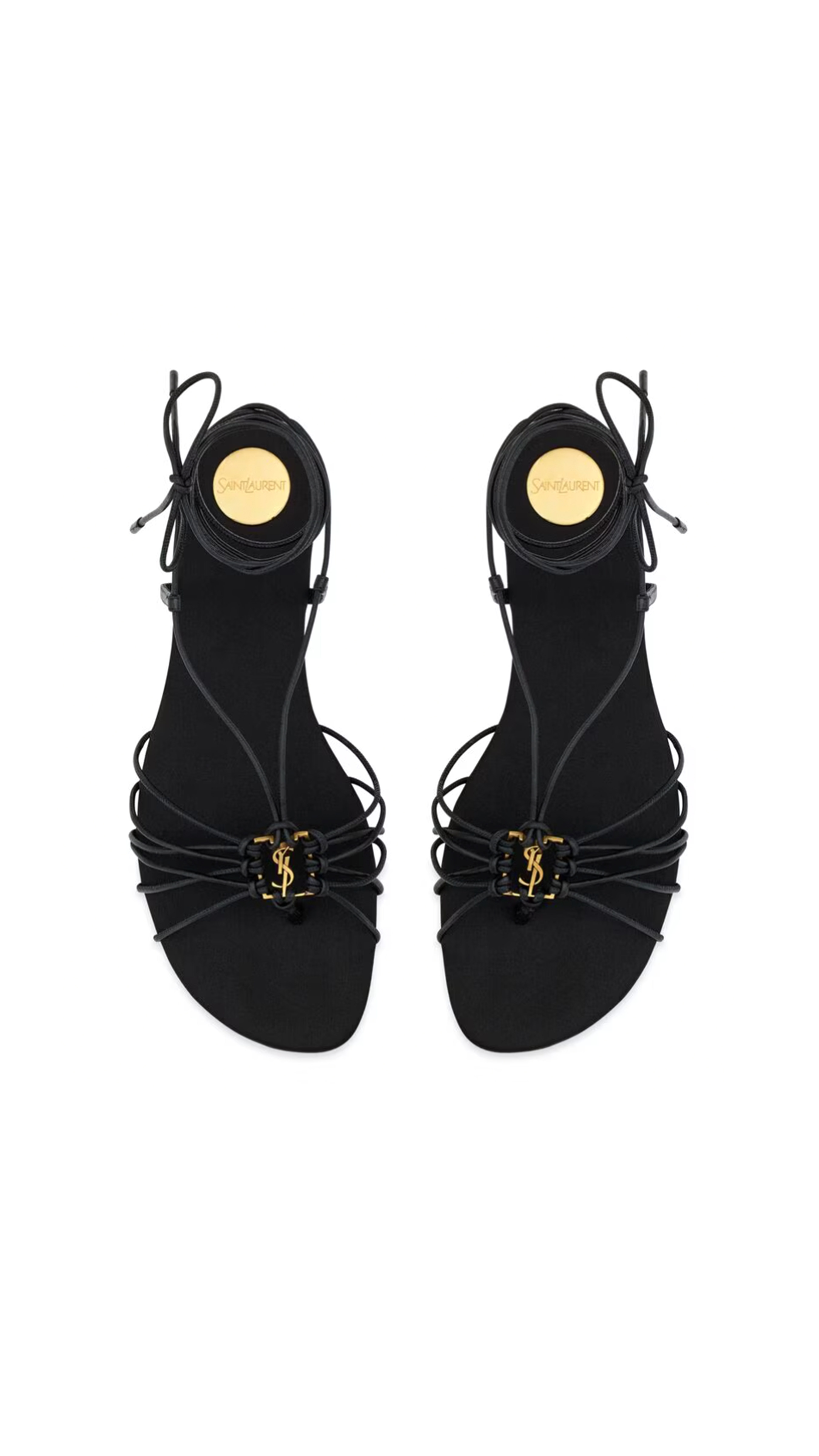 Babylone Sandals in Smooth Leather - Black