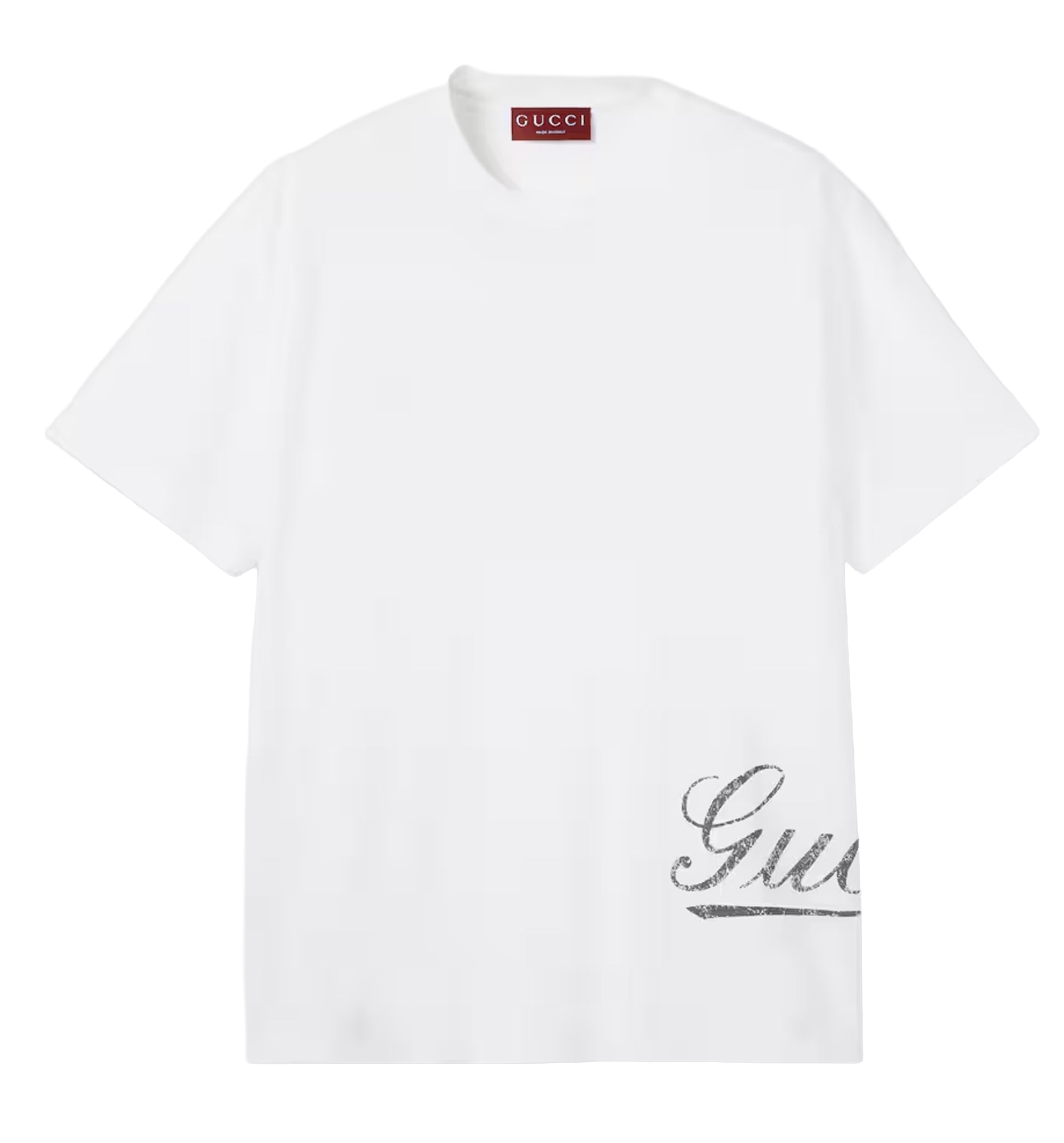 Cotton Jersey T-Shirt With Print