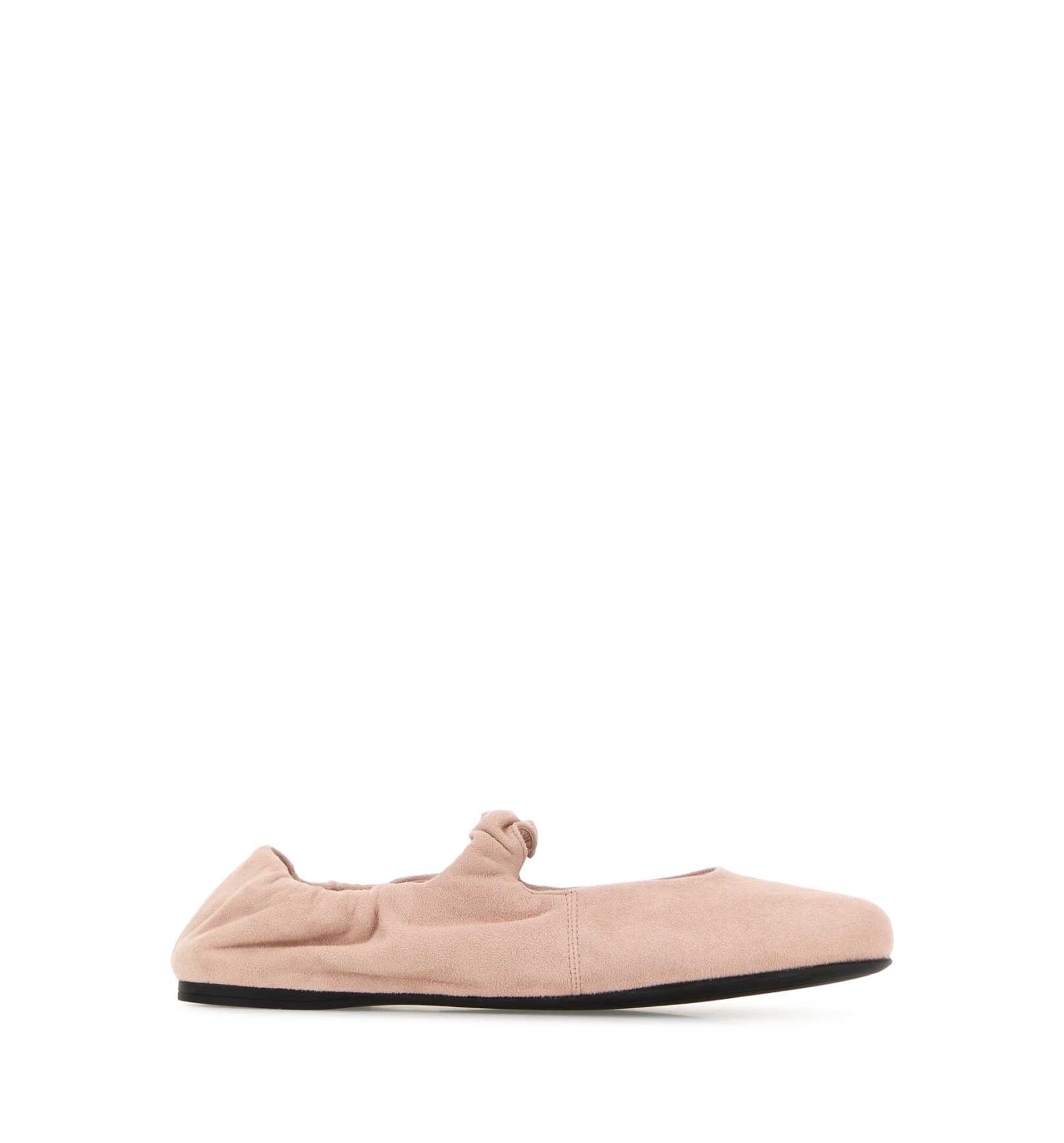 Ruches Suede Ballerinas