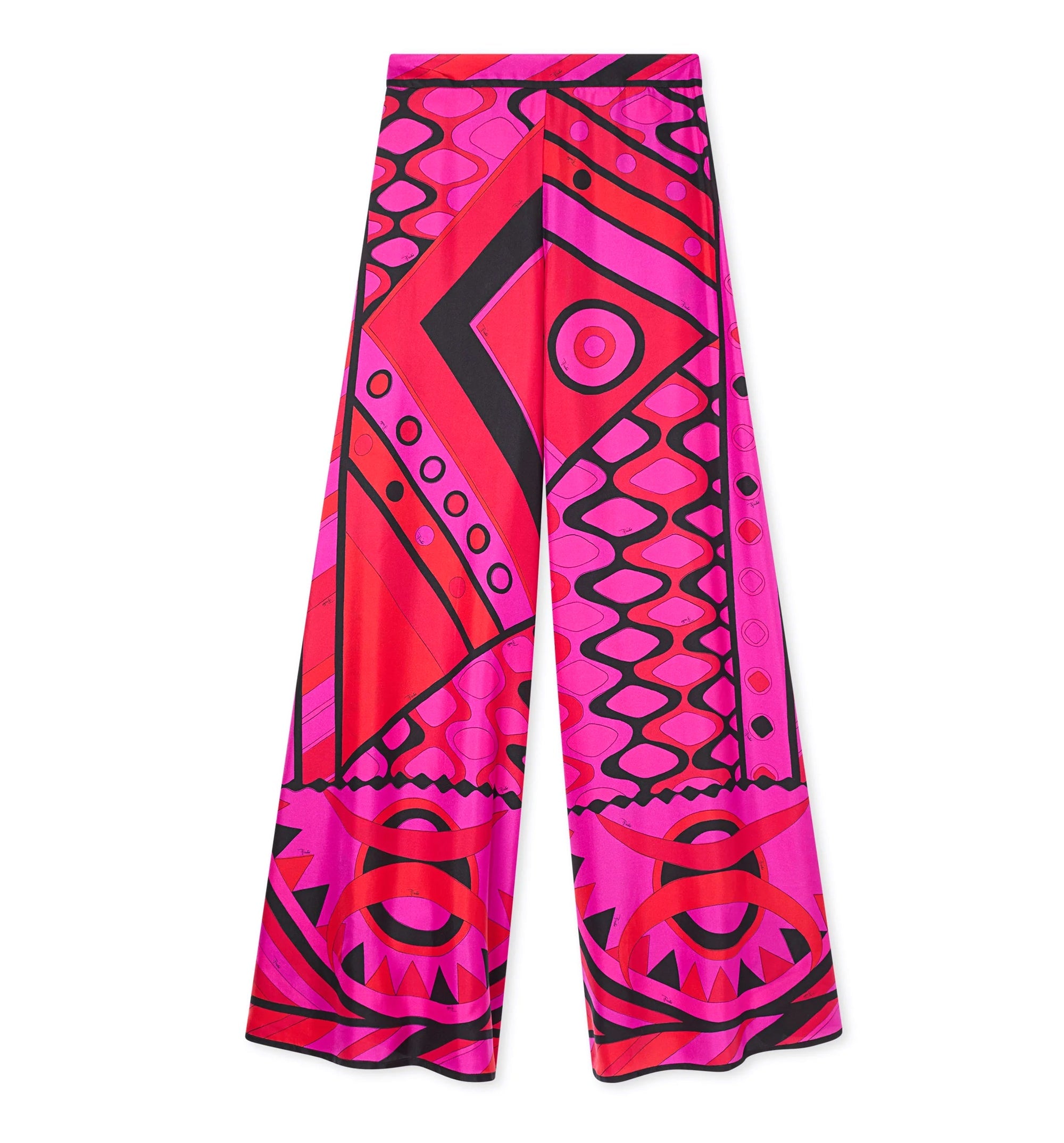 Vivara Print Silk Palazzo Pants